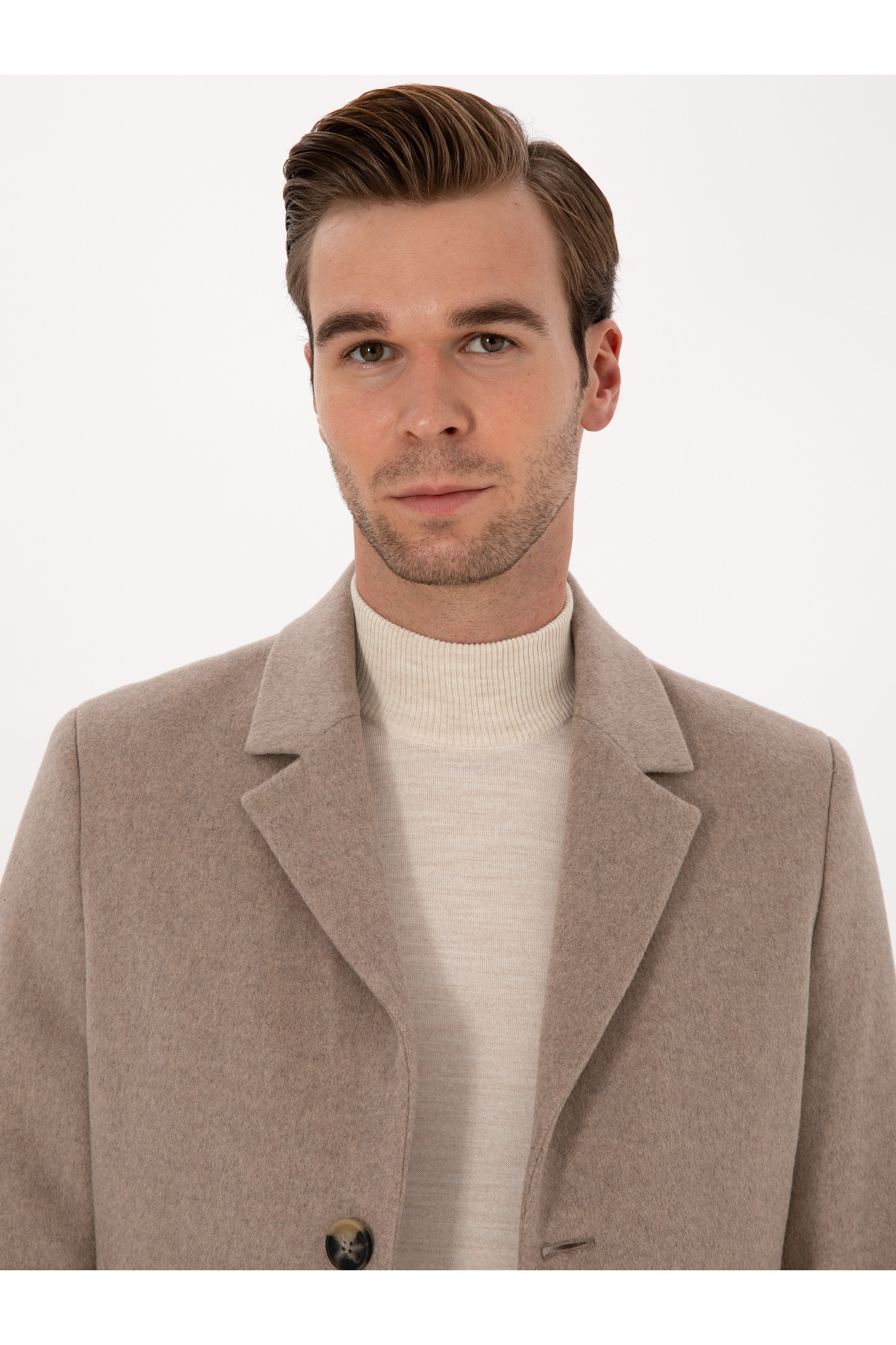 Cacharel  Vizon Ex Slim Fit Yün Karışımlı Palto 50314593-VR052 - Görsel 2