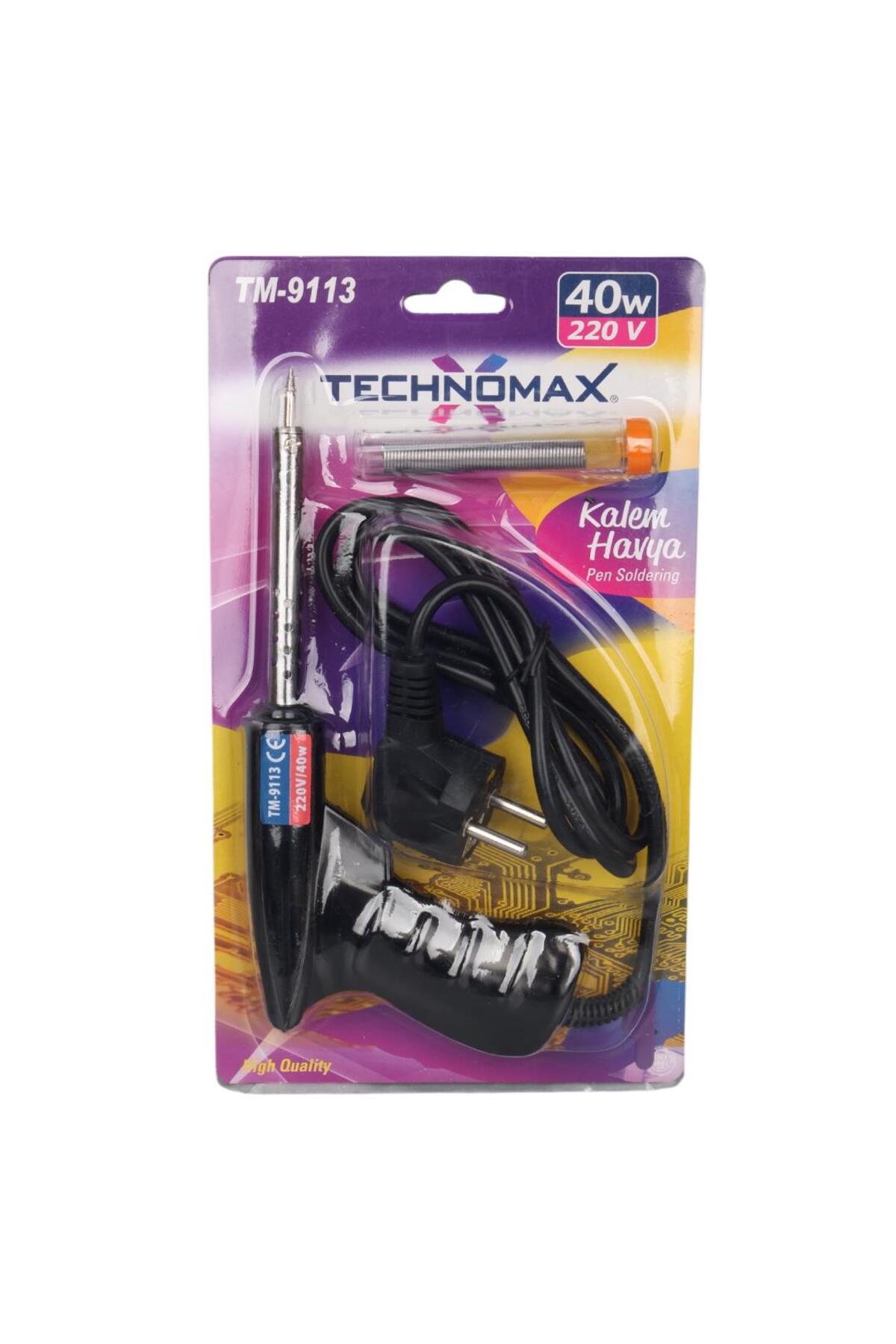 Genel Markalar TM-9113 40 Watt Tabanca Havya Lehim Telli Lehim
