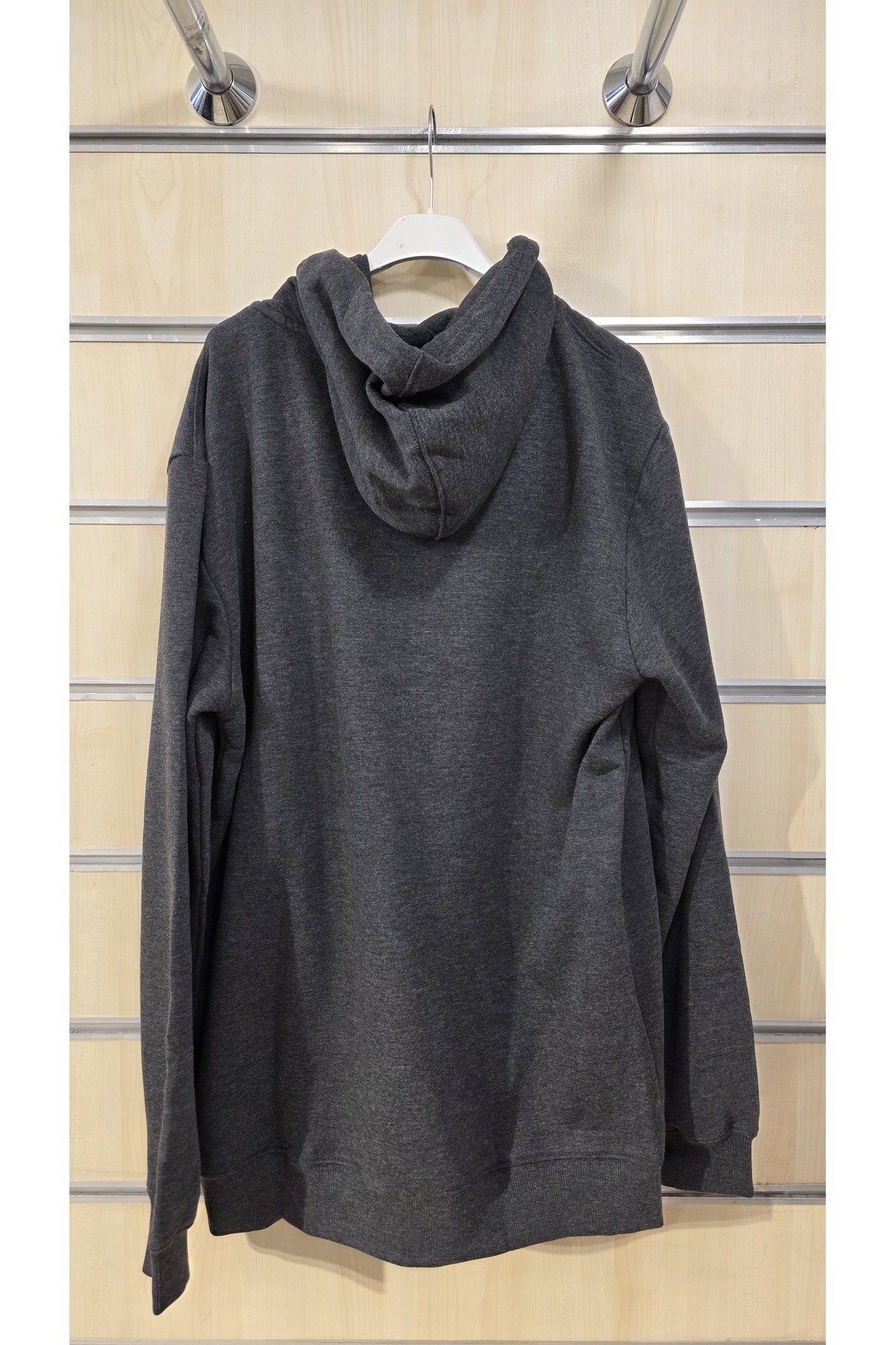 trendbysena Fermuarlı Kapüşonlu Unisex Büyük Beden Sweatshirt görsel 5