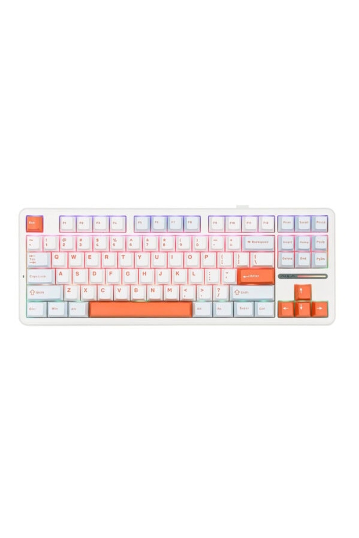 Aula EPOMAKER x F87 Pro White Blue LEOBOG Nimbus V3 Switch RGB