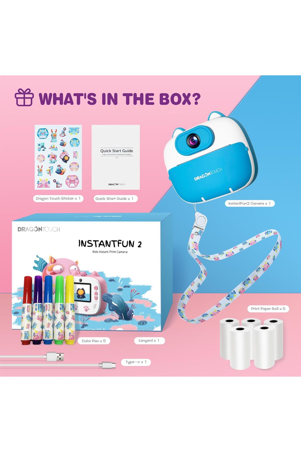 Touch Instantfun Dragon Touch Instant Fun Camera ON Electronics