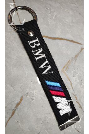 LEYLA ATELIER Metal Detaylı Nakışlı Araba Anahtarlığı - Uzun Ömürlü, Şık ve D...