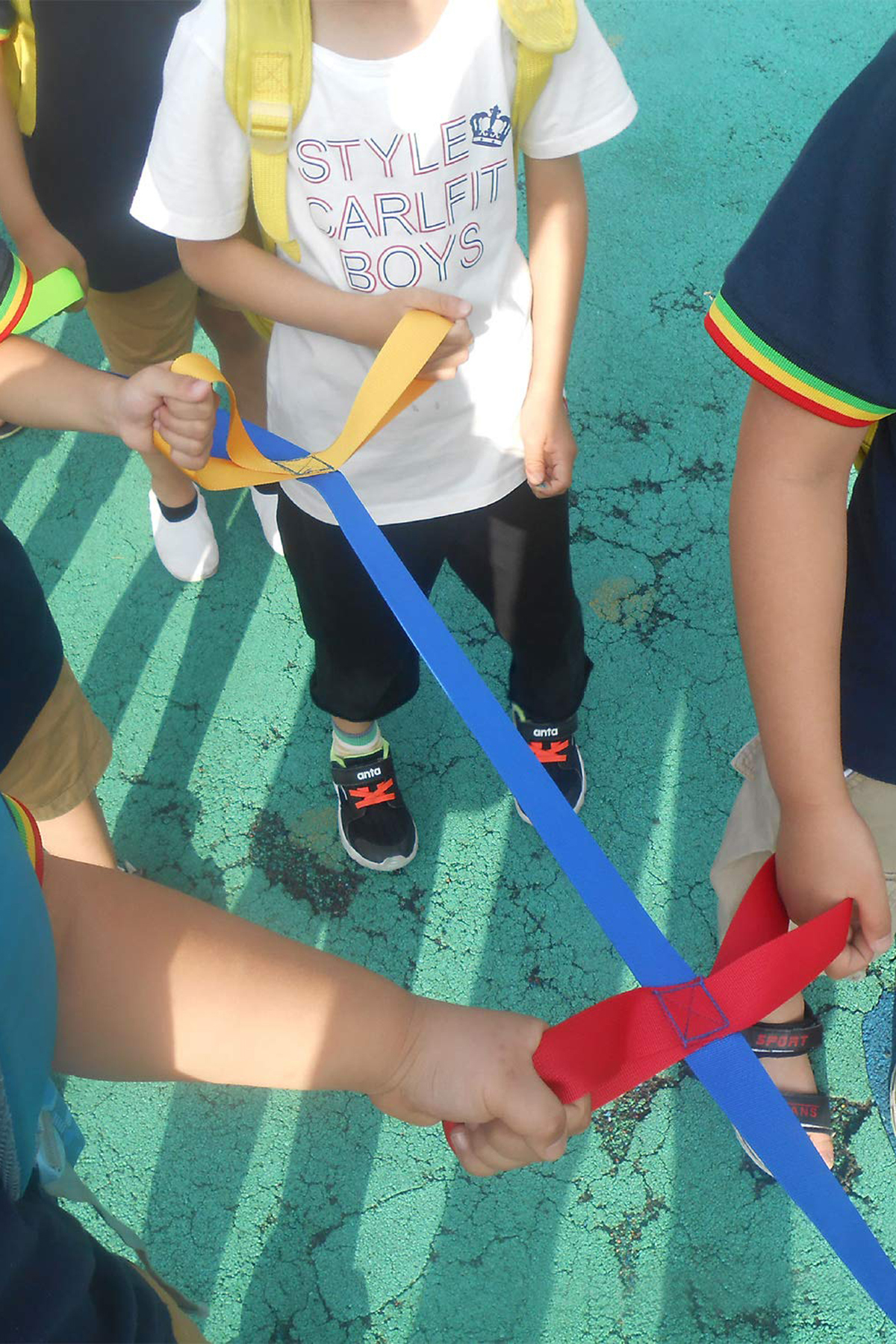 طناب پیاده‌روی گروهی کودکان (۱۲ نفره)، ایمن، برای گردش و فعالیت‌های ورزشی کودکان، مهدکودک