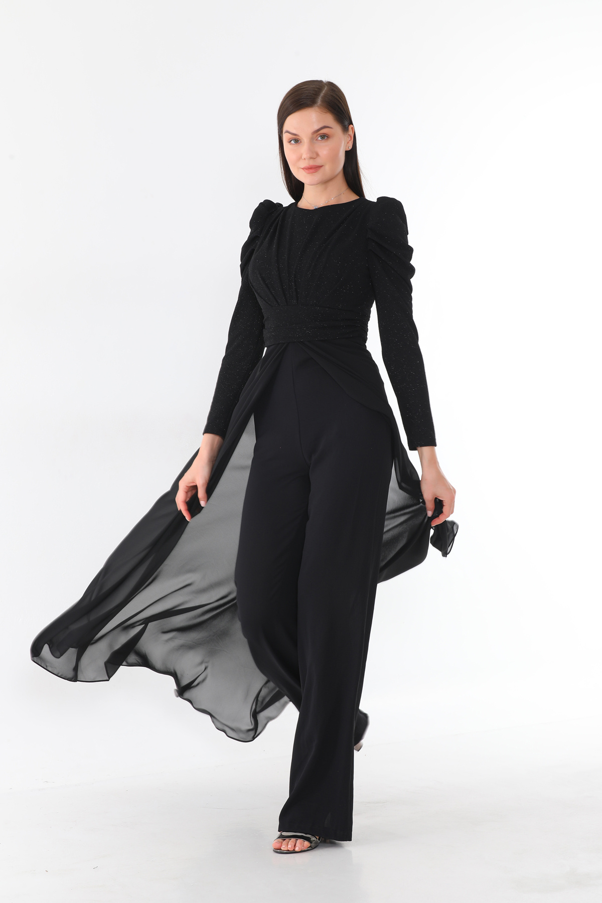 ZEROPOINT SİMLİ ÖRME ALTI ŞİFON ETEKLİ TULUM