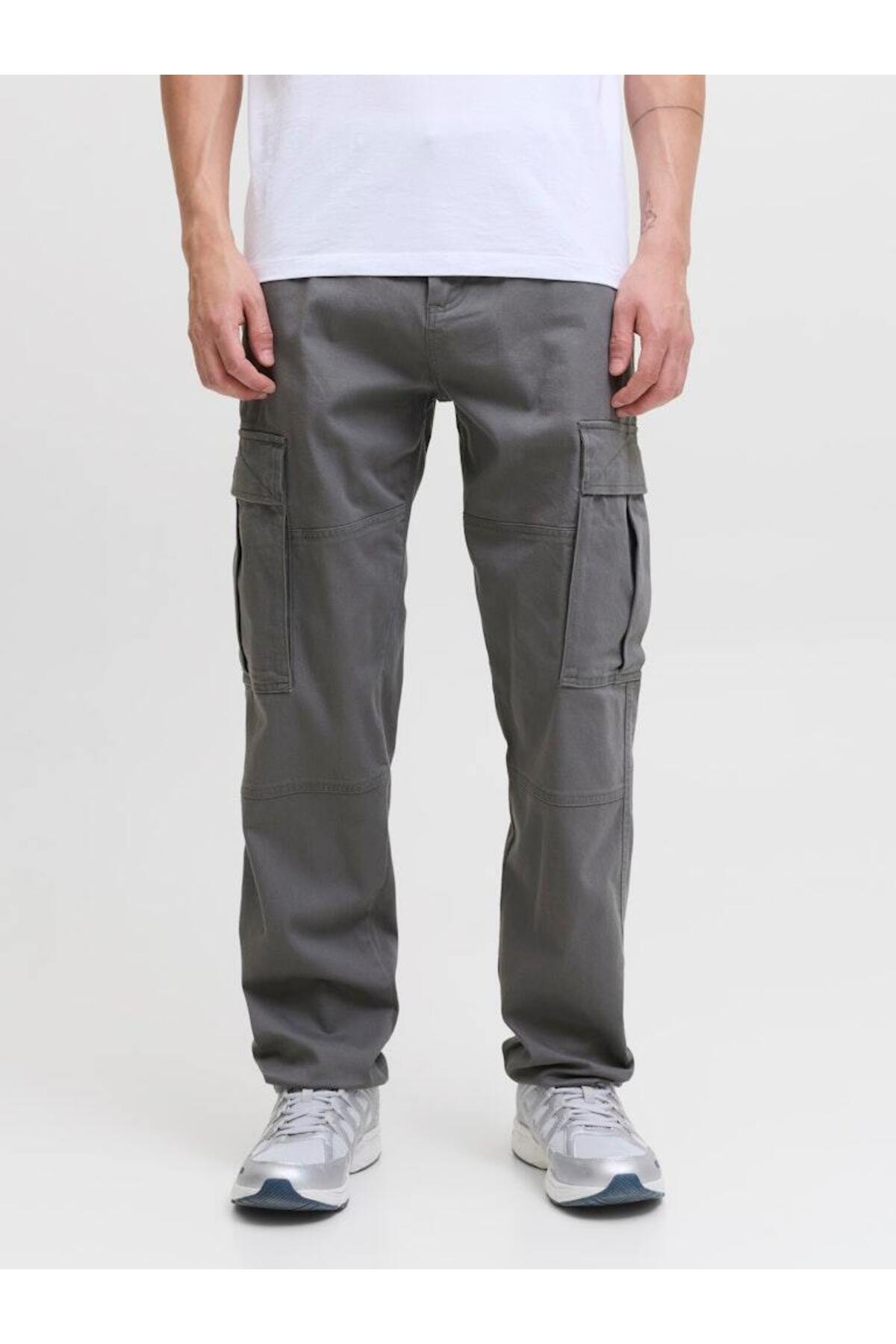 شلوار مردانه راسته کمربند دار | جک اند جونز Jack & Jones TYCD66AD904FA27B16B31D900 - تصویر 3
