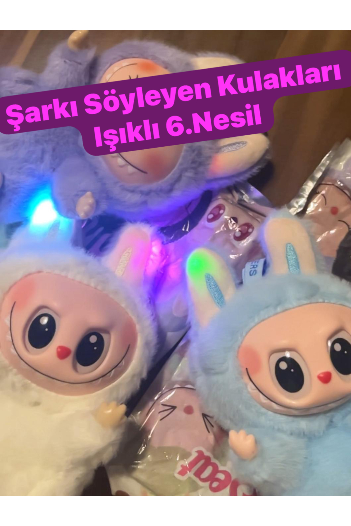 labubu sepeti New Model Şarkı söyleyen Işıklı 6.nesil - Fiyatı