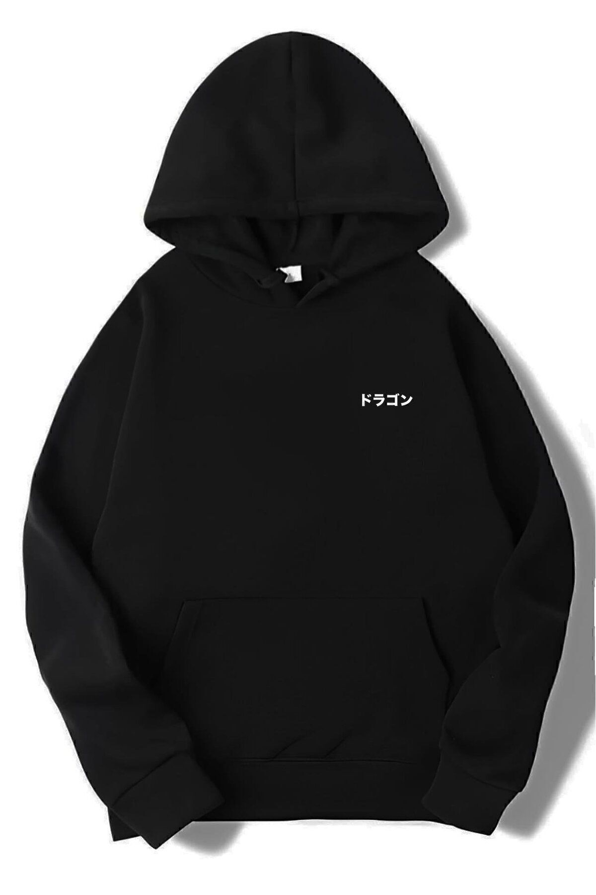Unisex Oversize Dragon World Hoodie — مشکی B-25-01-03 — تصویر 2 از 4