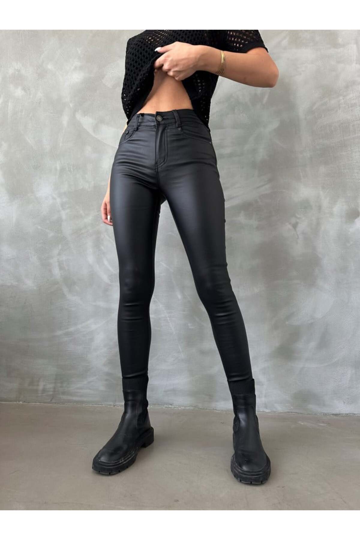 ADAMODA.RO -δερμάτινο παντελόνι,