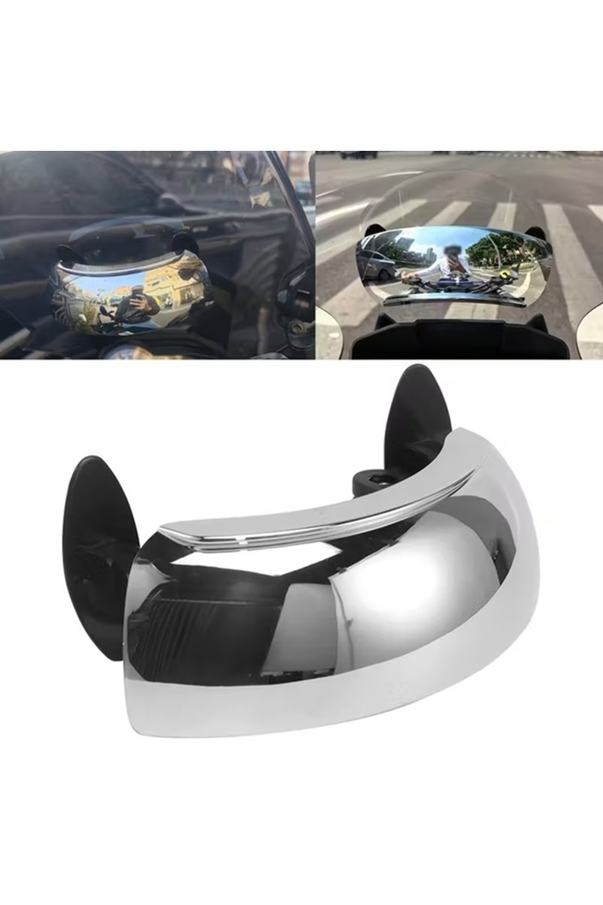 Eşya Dünyası Motosiklet Kör Nokta Aynası – 180° Geniş Açılı Evrensel Uyumlu Rüzgarlıklı Arka Görüş