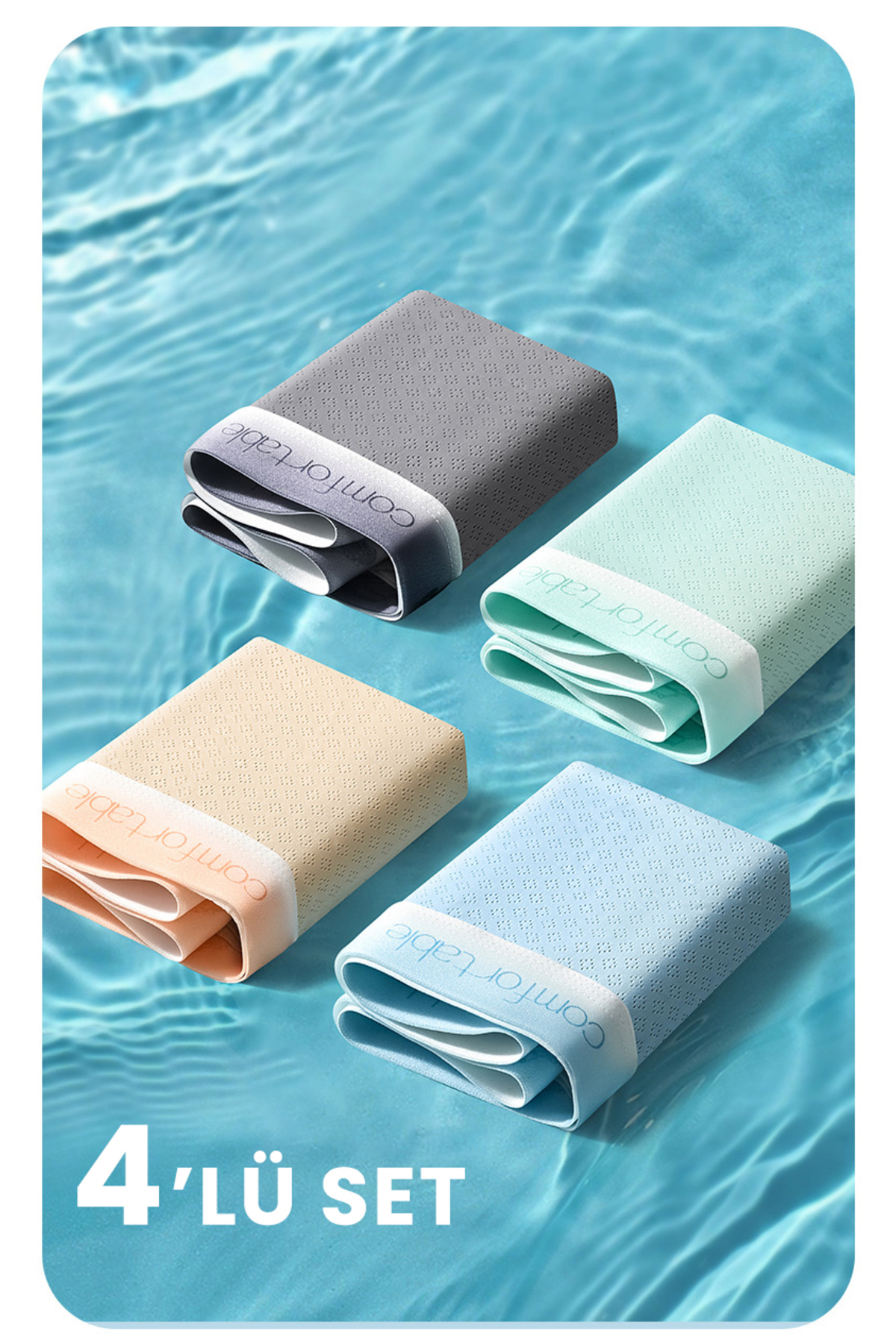 Beauty Collection  4'lü Erkek Boxer Buz İpek Icesilk Nefes Alabilen Terletmeyen Glad and Comfortable Boxer - Görsel 2