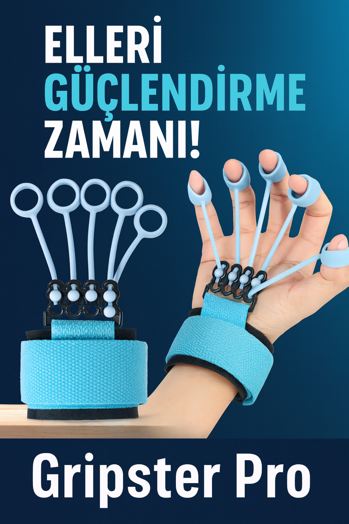 KASDEPOM Gripster Pro Parmak ve Bilek Güçlendirici El Egzersiz Aleti