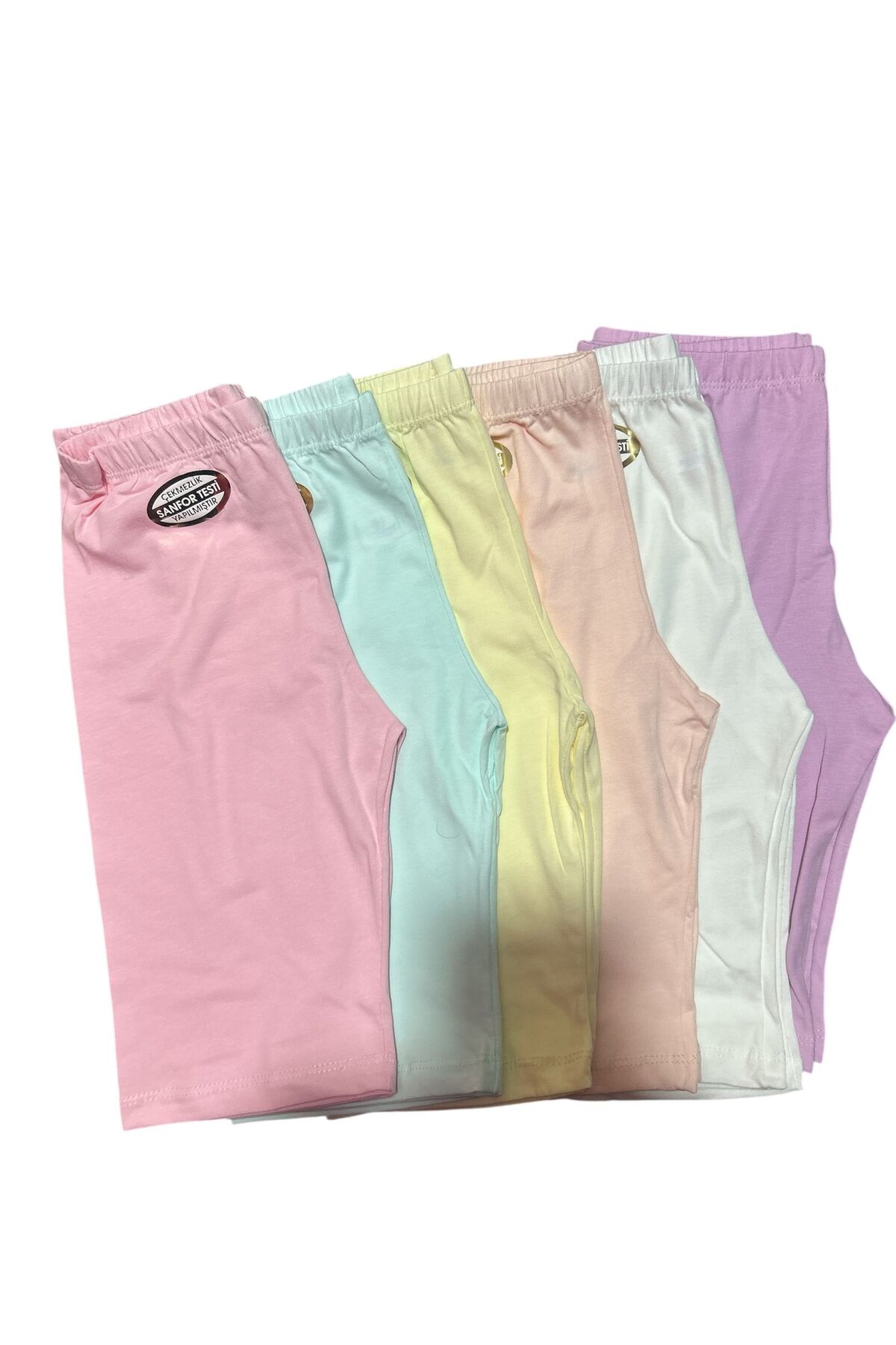 Girls 6-Pack Cotton Lycra Long Boxer Leggings SALE PRICE