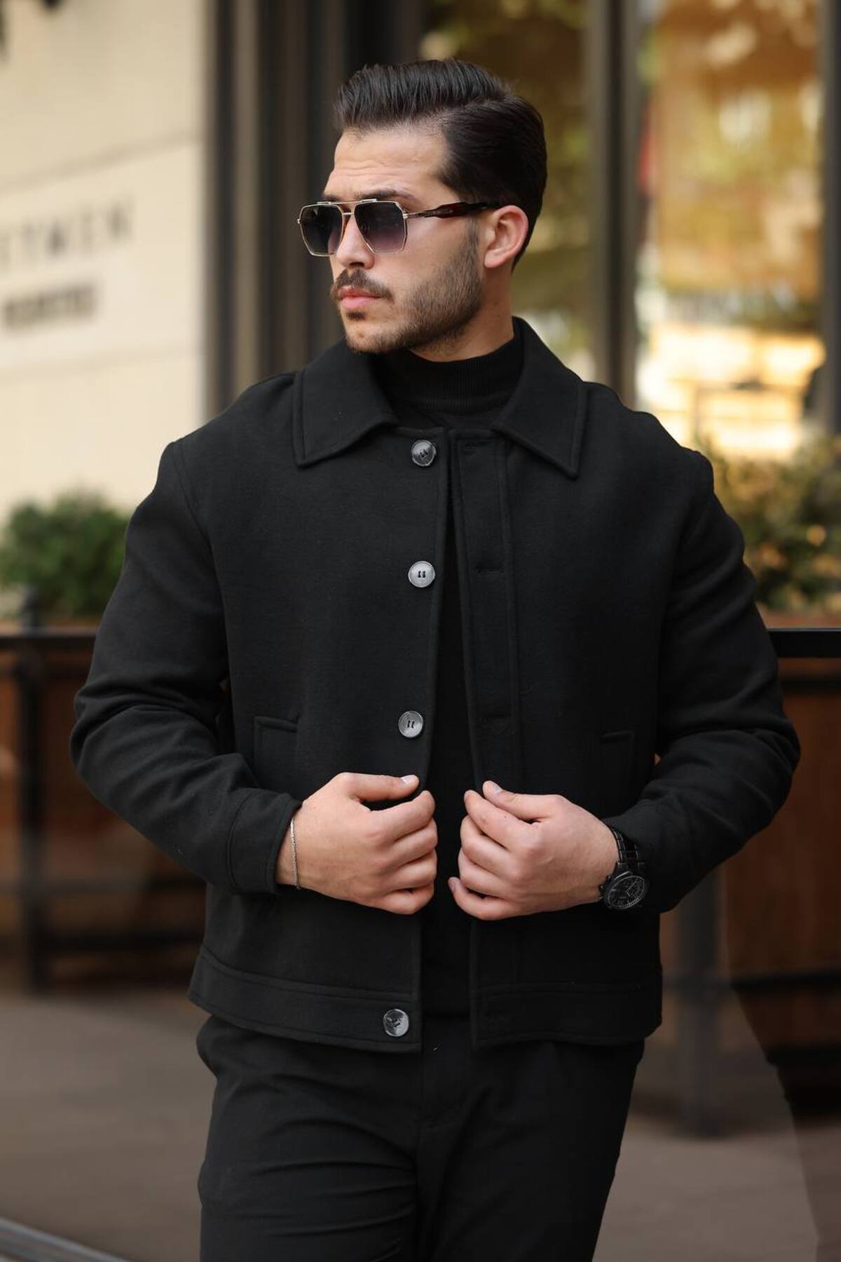 hello7 Erkek Kaşe Kaban YENİ SEZON