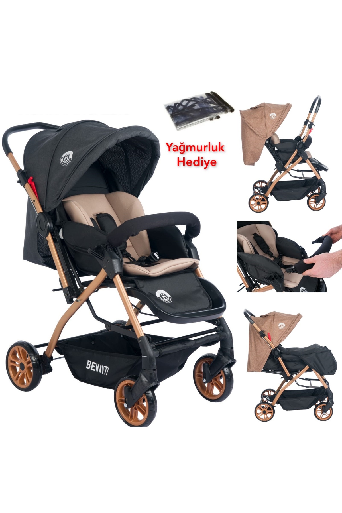 4KİDS Bebek Seti ful Set Bebek Arabası Puset Anakucağı Yürüteç Bebek Beşiği Mama Sandalyesi Kanguru Çanta fotoğrafı 2 (önizleme)