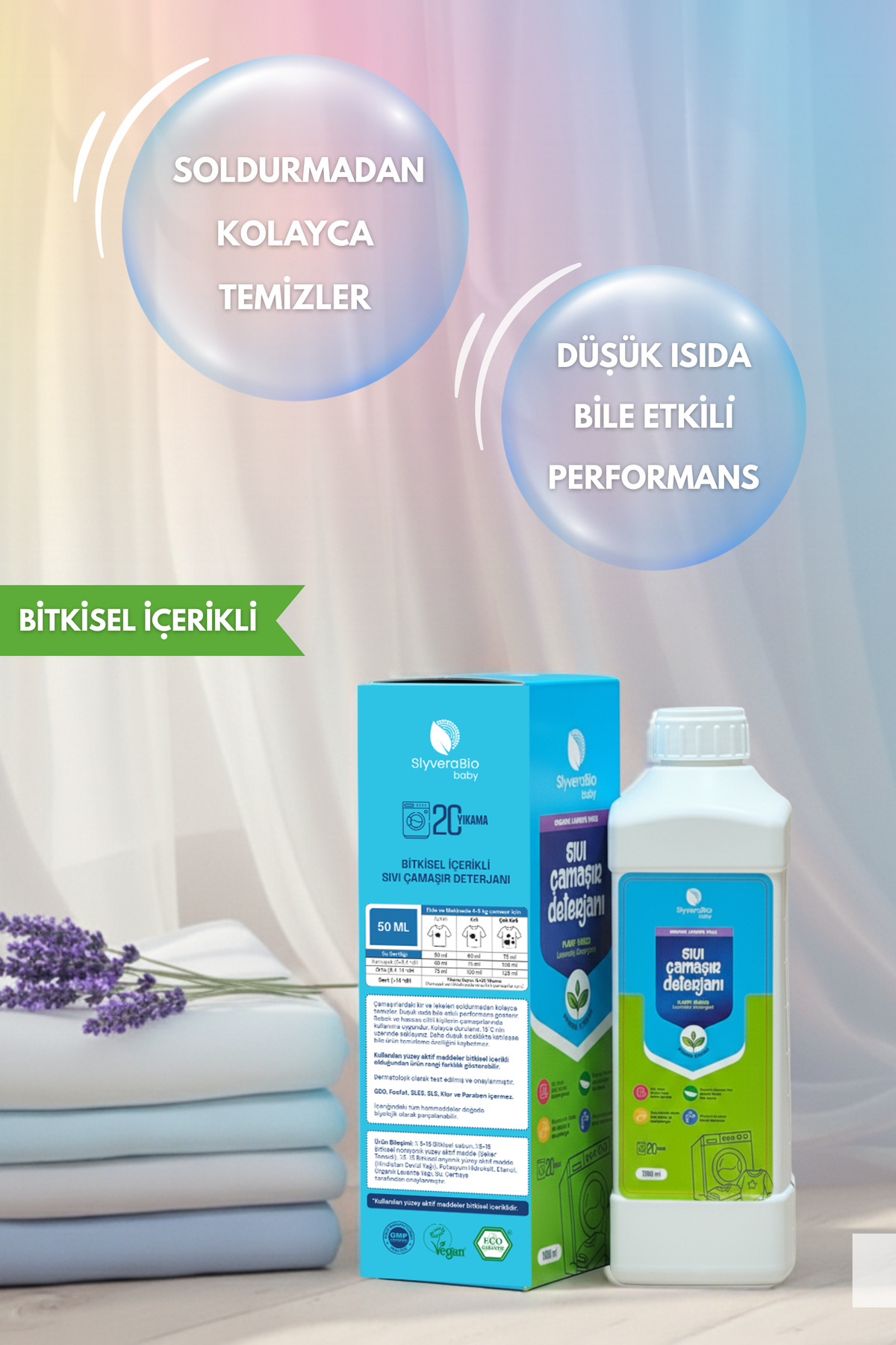 SlyveraBio Bebekler için Bitkisel Çamaşır Deterjanı fotoğrafı 2 (önizleme)