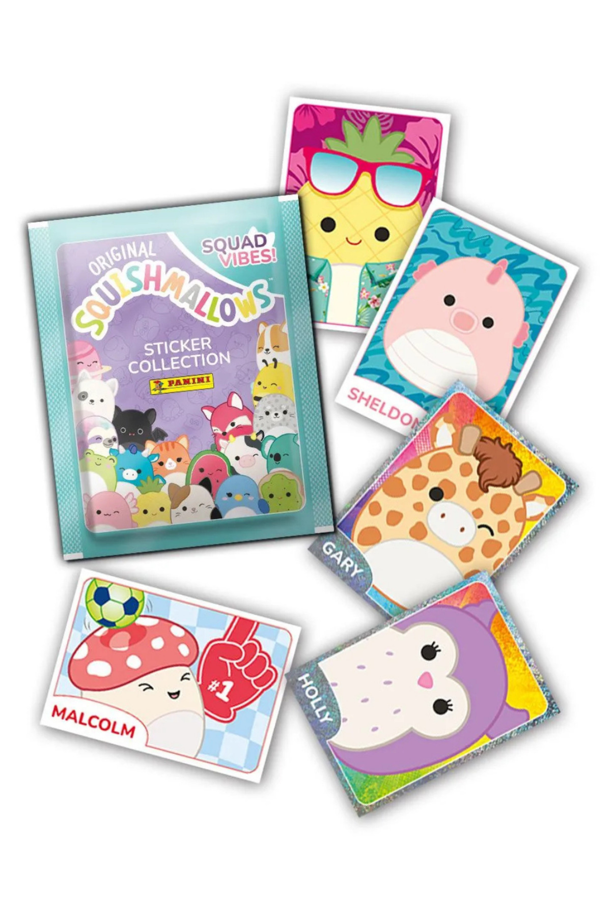 Next Plus Lisanslı Panini Squishmallows Sticker Collection Album+15 Paket (75 Çıkartma) fotoğrafı 3 (önizleme)