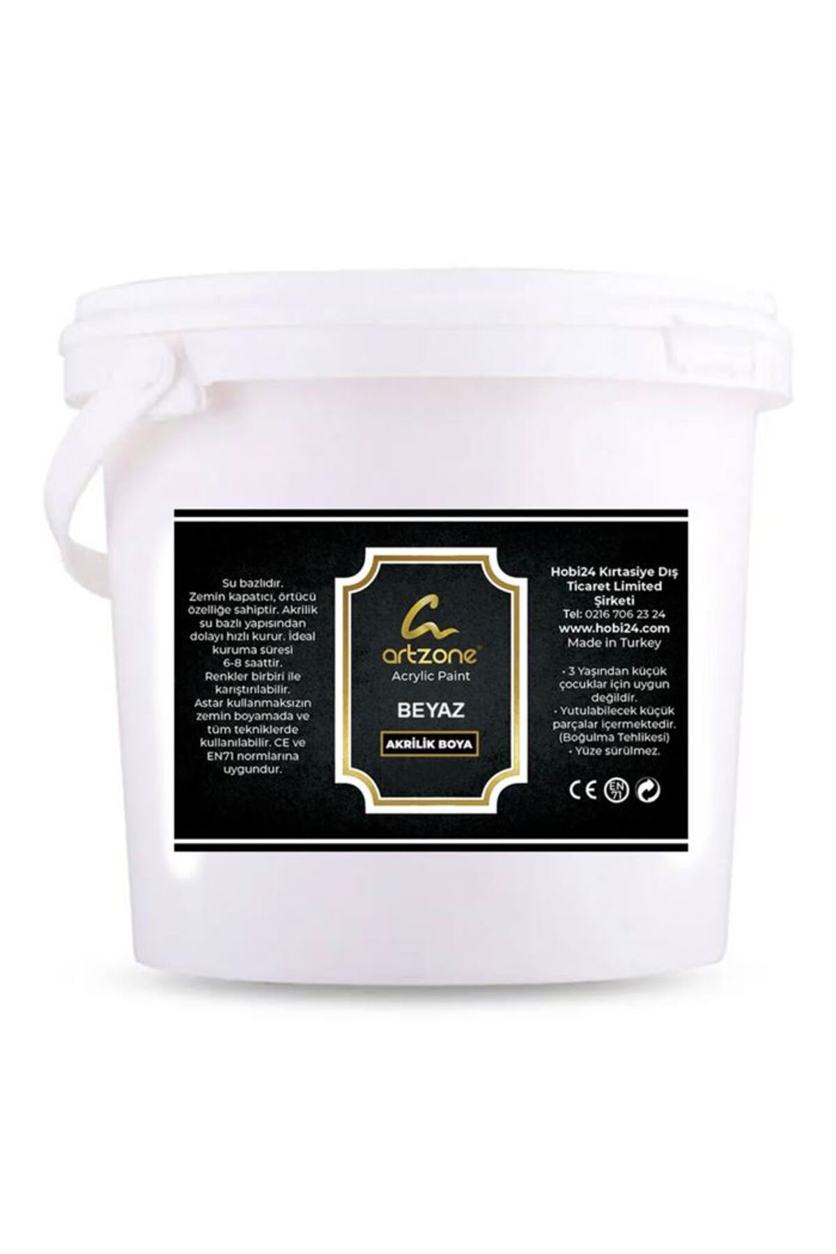 Artzone Akrilik Boya 3000ml - Beyaz (new)