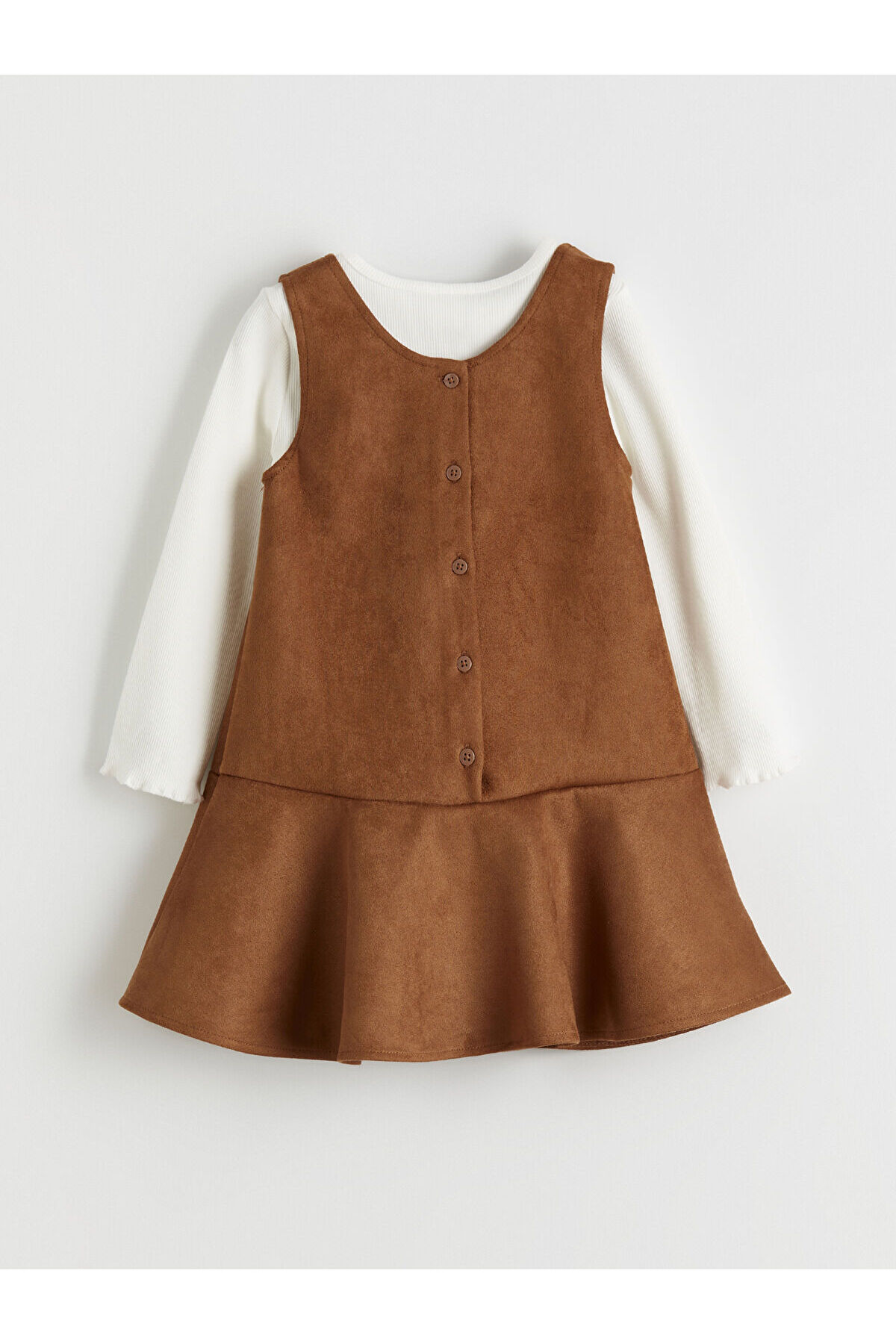 LC Waikiki Azestrend Yeni Sezon Bisiklet Yaka Çiçekli Kız Bebek Elbise ve Tişört fotoğrafı 3 (önizleme)