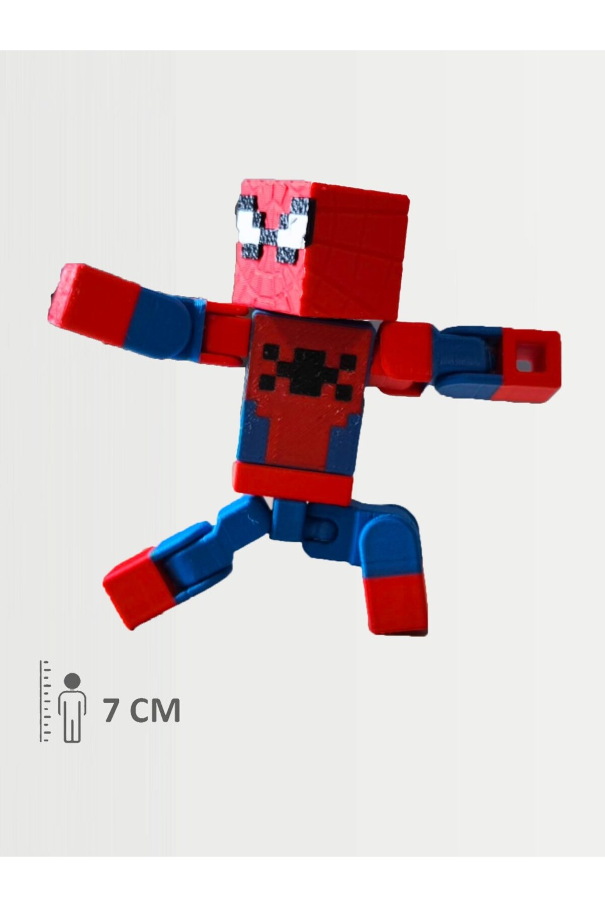 FigürDizayn Minecraft Spider-man Örümcek Adam Hareketli Eklemli