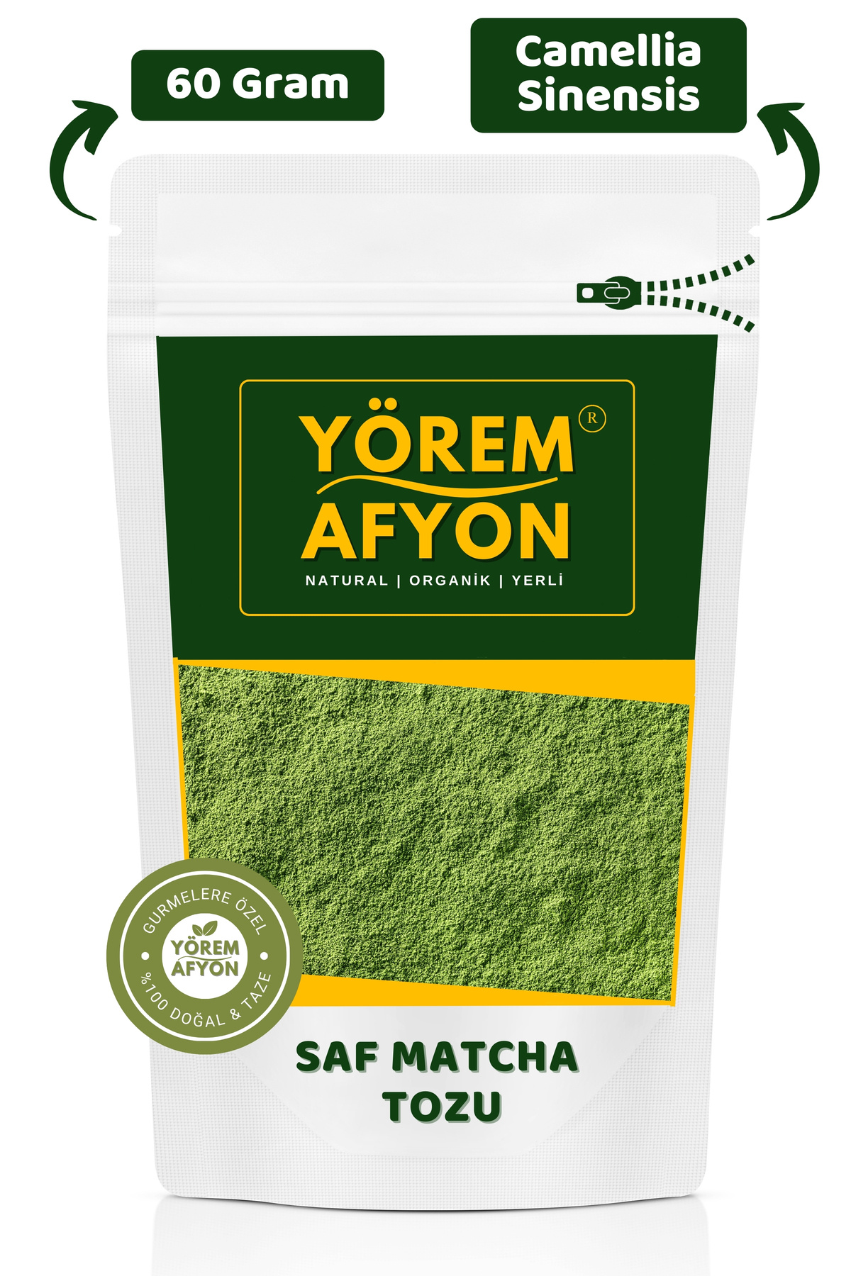 Gülçehre Doğal Antioksidan ve Sükûnet Kaynağı Odak ve Dinginliğin Kadim İksiri Saf Matcha Tozu, Macha | 60Gr.