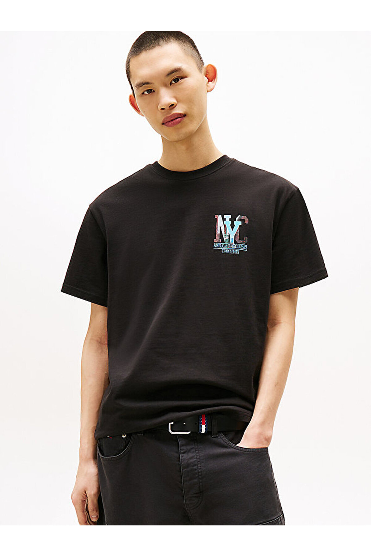 تامی هیلفیگر تی‌شرت گرافیکی جدید مردانه tjm relax