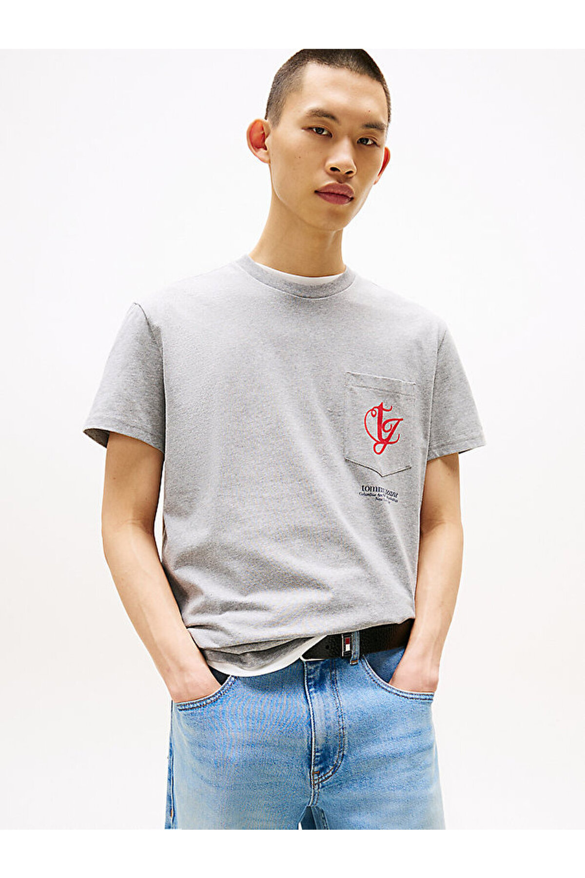 تامی هیلفیگر تی شرت مردانه طرح مونوگرام معمولی tjm