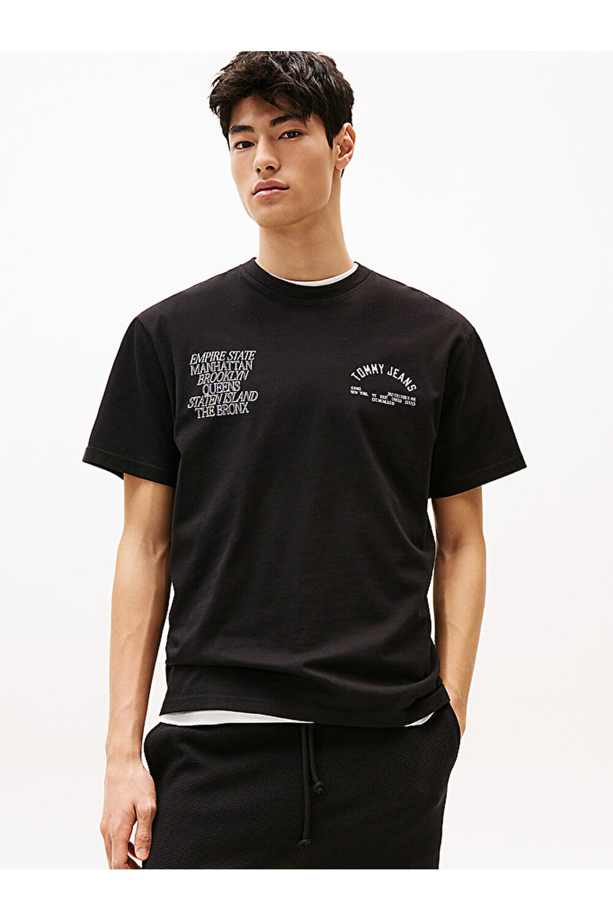 تامی هیلفیگر تی شرت مردانه طرح tjm relax boroughs