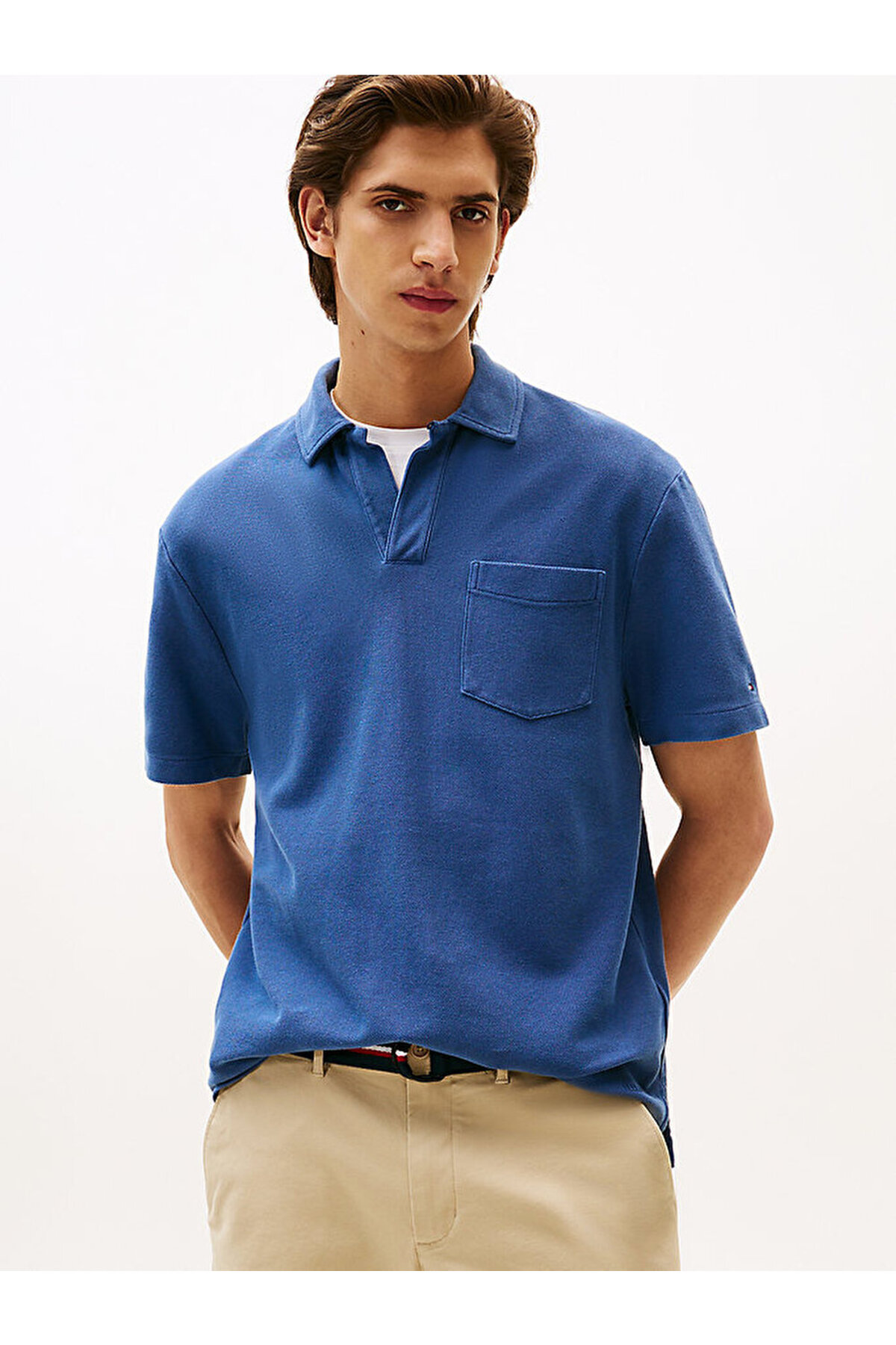 تامی هیلفیگر تی‌شرت پولو مردانه طرح gmd riviera کلاسیک