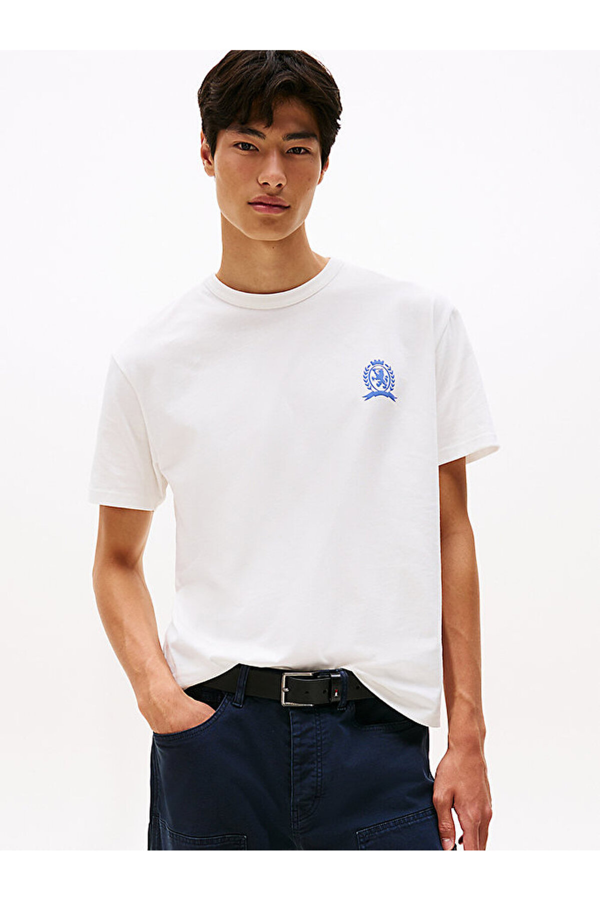 تامی هیلفیگر تی شرت مردانه طرح tjm relax crest کد tjm