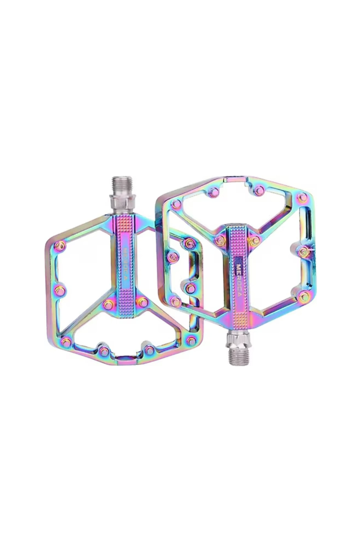 meroca Rainbow Alüminyum Platformlu Rulmanlı Bisiklet Pedalı