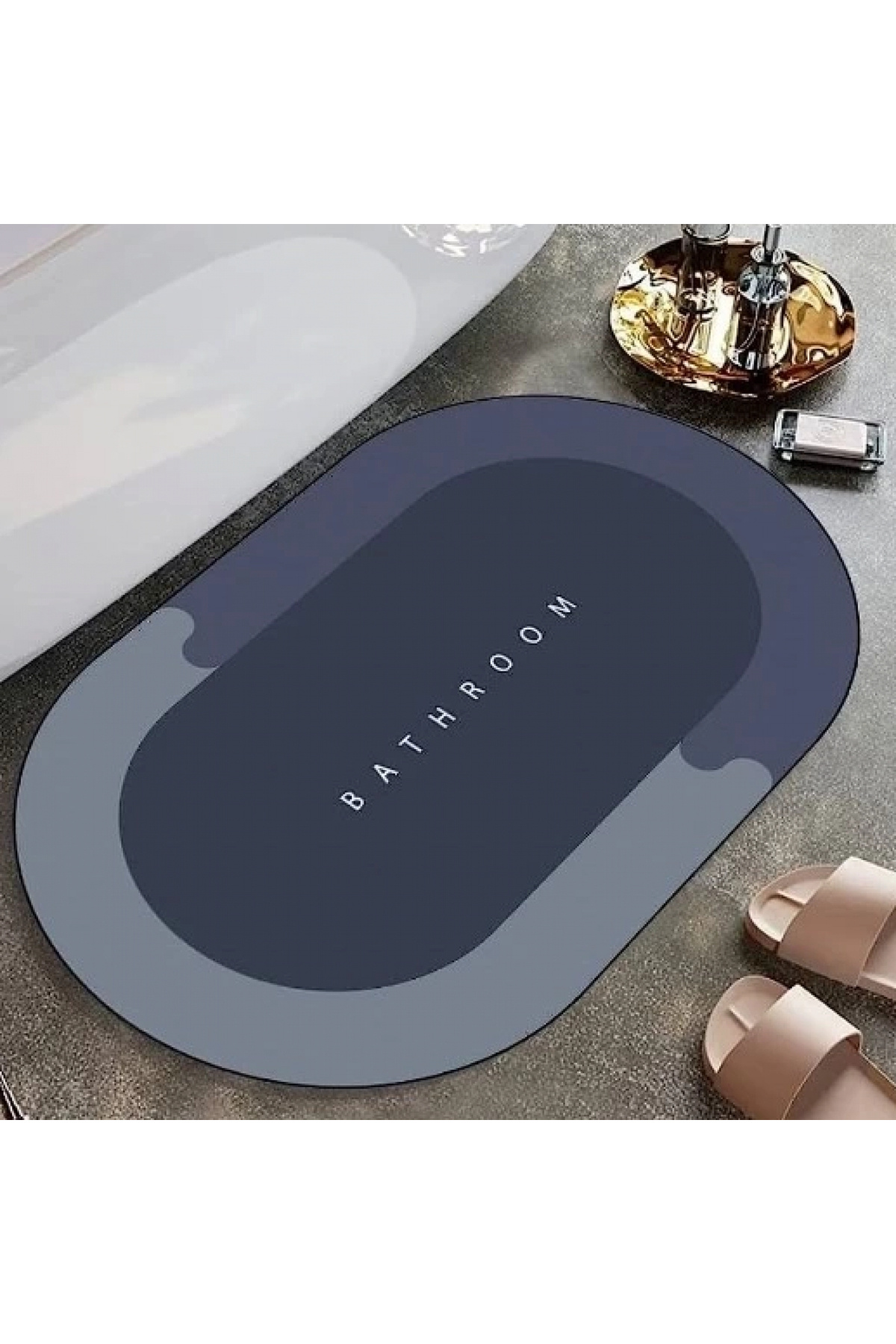 gl00my Premium Süper Emici Banyo Paspası