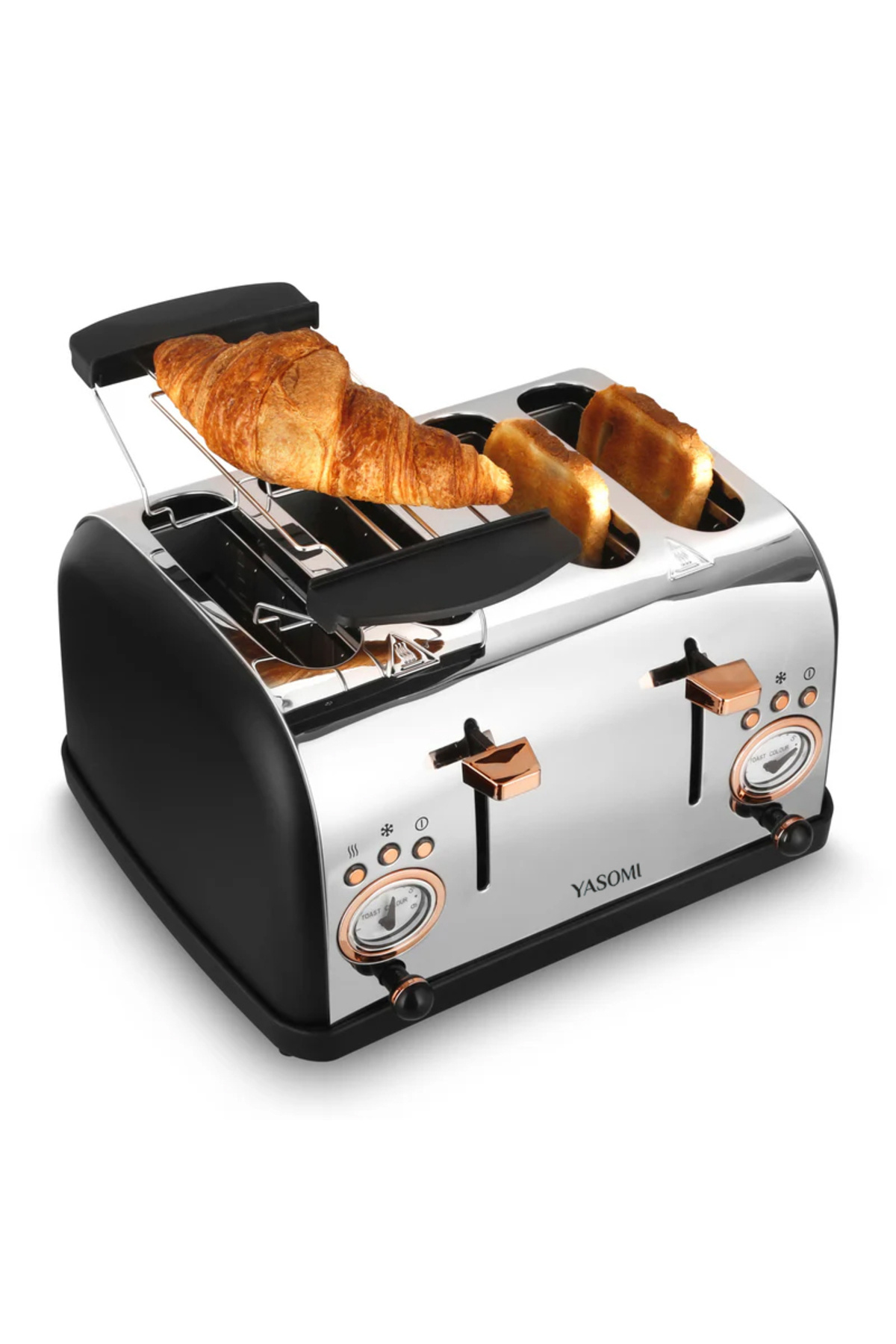 Yasomi YK-628T 4 Dilimli Geniş Yuvalı Ekmek Kızartma Makinesi