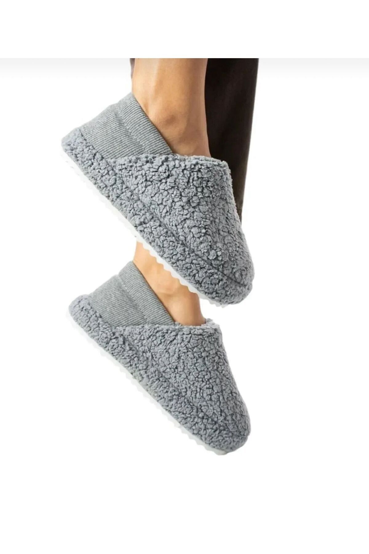 WOSSE ARKADAN ESNEK LASTİKLİ HAVLU RAHAT TABAN EV BOTU EV TERLİĞİ