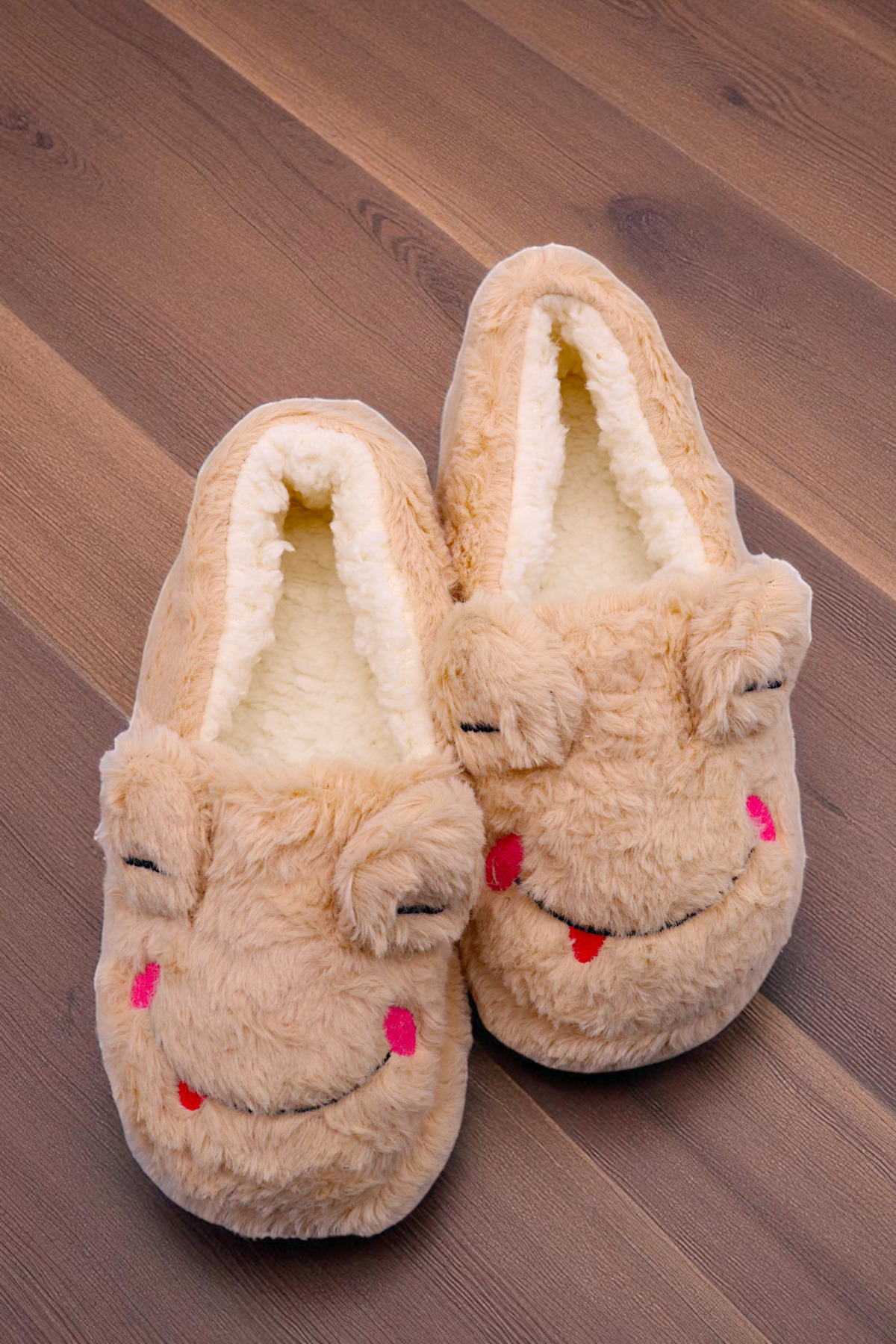 HFKY Unisex Kurbağa Model Panduf. İçi Tüylü Panduf. görsel 5