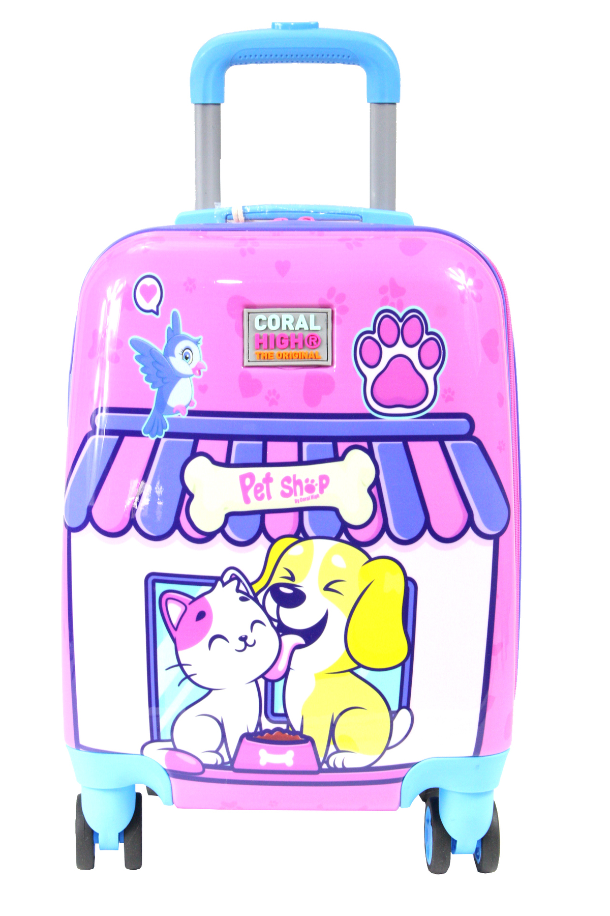 16776 Pet Shop Desen - ABS Çocuk Valizi