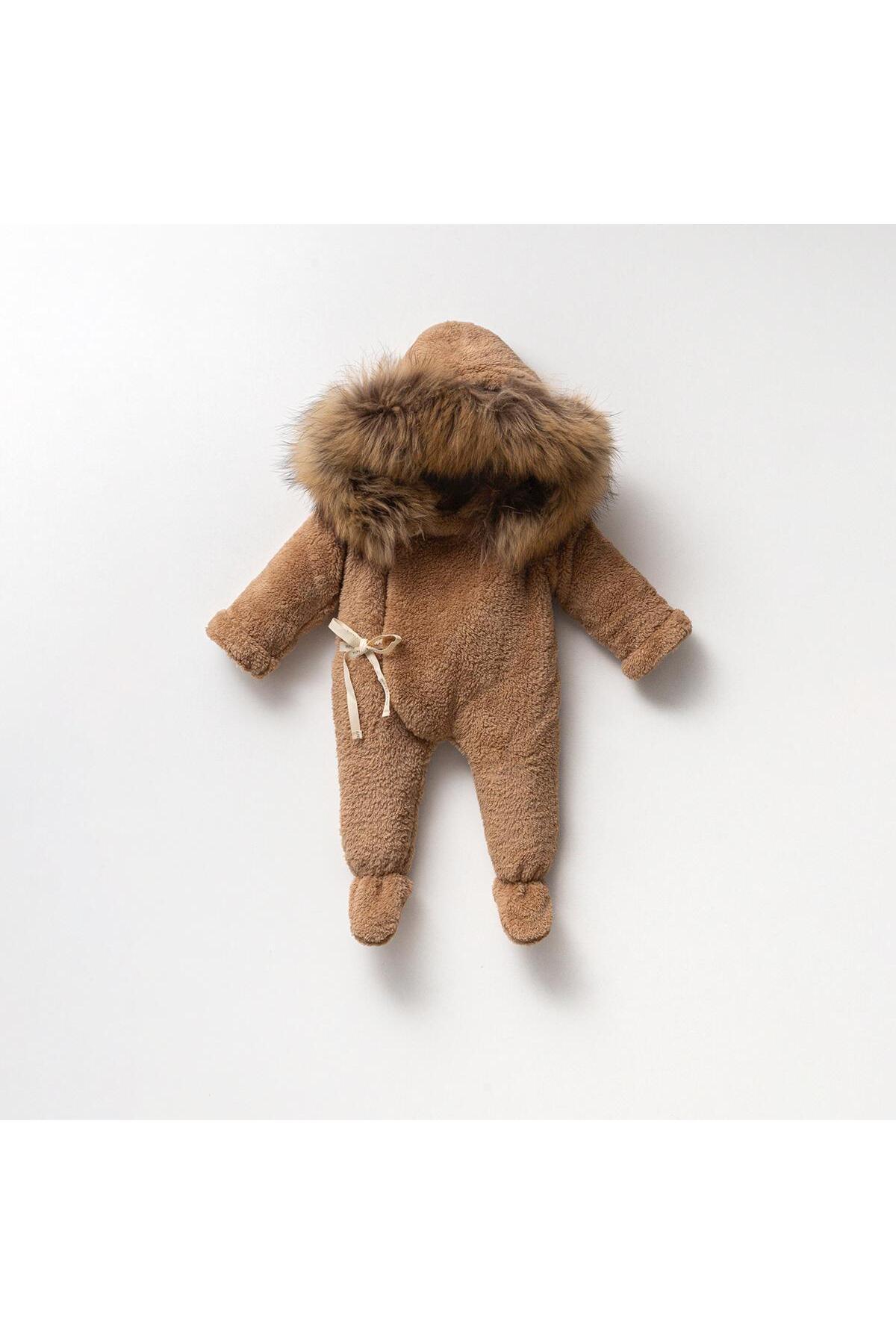 Mert Baby Welsoft Kürklü Dış Giyim Astronot Tulum Kışlık fotoğrafı 2 (önizleme)