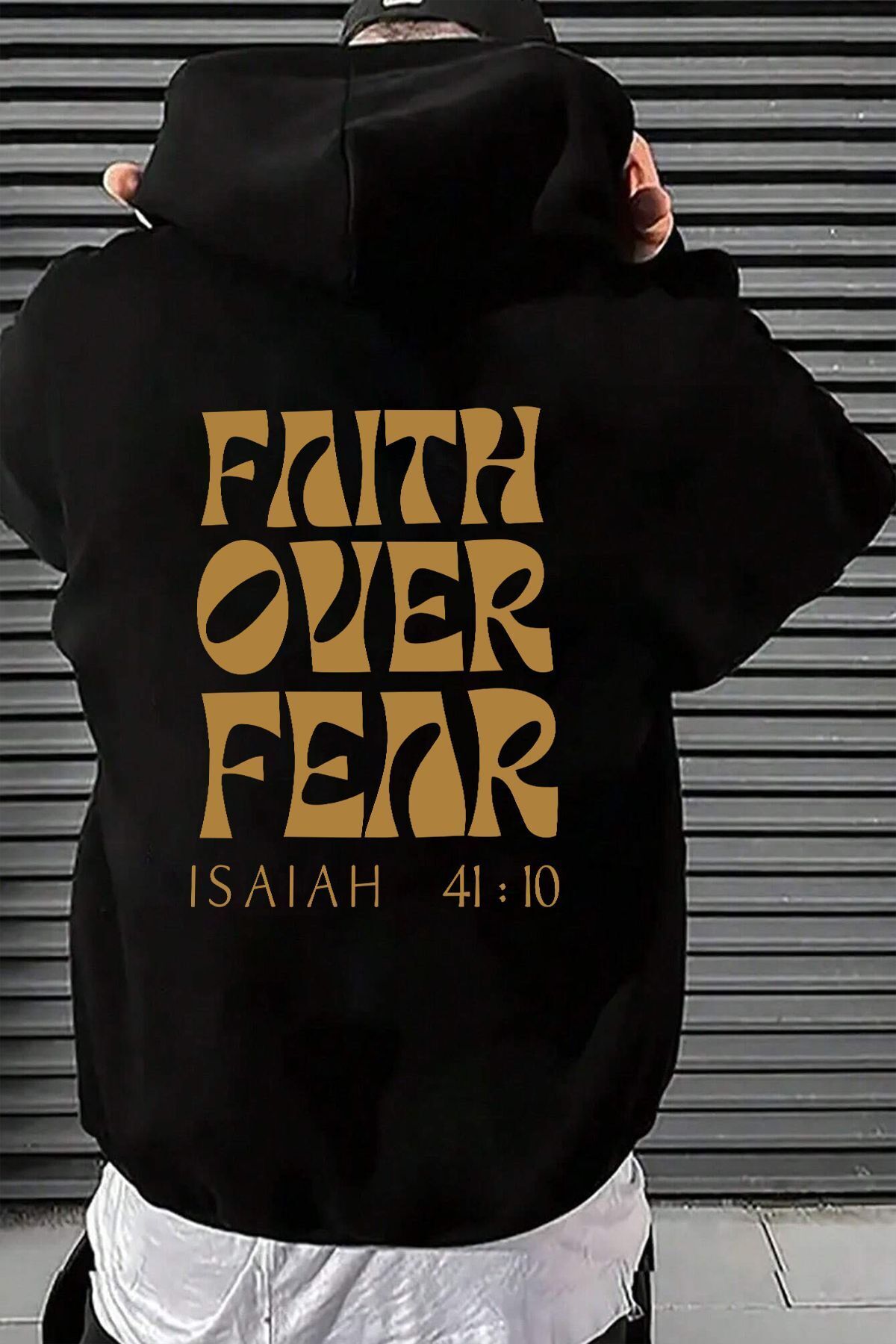 trendypassion Faith over Fear Printed Oversize Sweatshirt