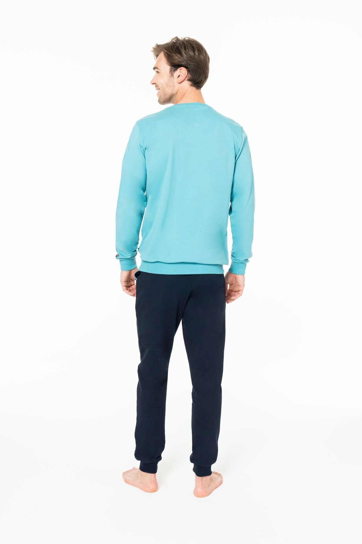 ست پیژامه و لباس خواب مردانه یقه گرد | یو اس پولو U.S. Polo Assn. LK&18942 TR - تصویر 4