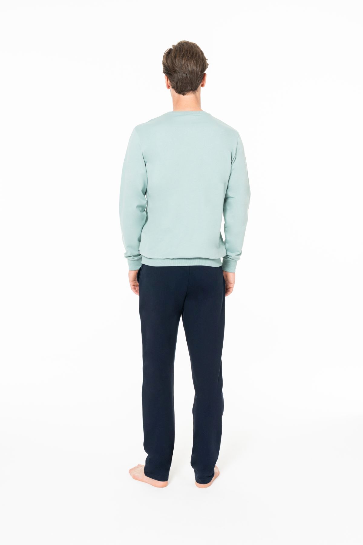 ست پیژامه و لباس خواب مردانه یقه گرد | یو اس پولو U.S. Polo Assn. TYC3A66842009212C2B25AB00 TR - تصویر 4