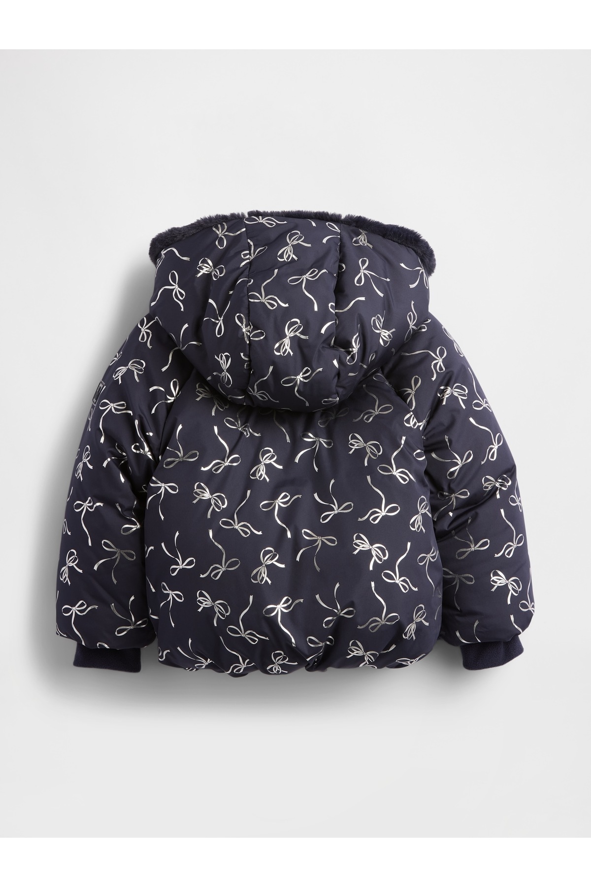 GAP Kız Bebek Lacivert Cozy Puffer Şişme Mont fotoğrafı 3 (önizleme)