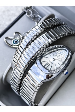 Reward Kalından İnceye Doğru Taşlı Yılan Saat (2 Tur),Kibar Kasa (24 Çap),3 A...