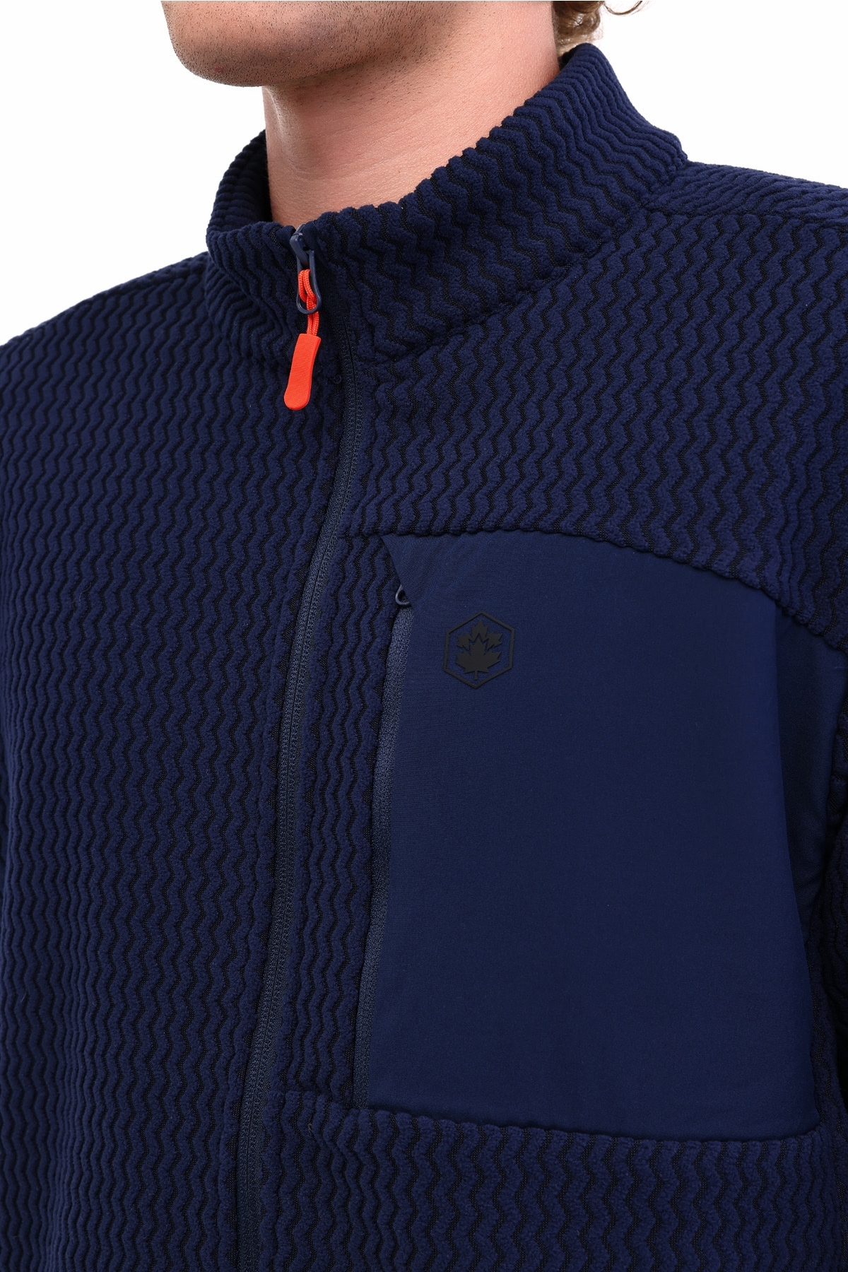 پشم گوسفند مردانه ML WAVE-7FleEECE-02 5PR Navy Blue — سرمه‌ای — تصویر 4 از 5