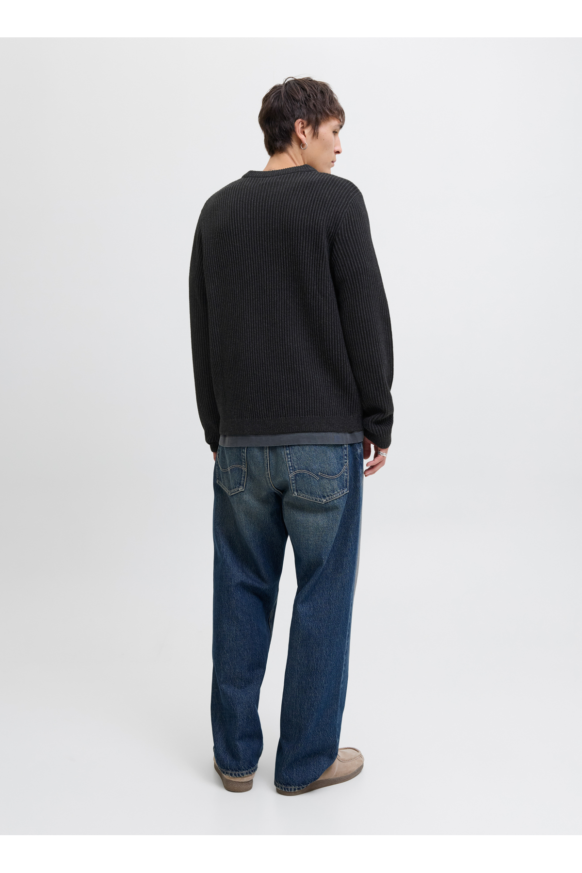ژاکت کشی مردانه راسته آستین استاندارد | جک اند جونز Jack & Jones 12278816 - تصویر 6