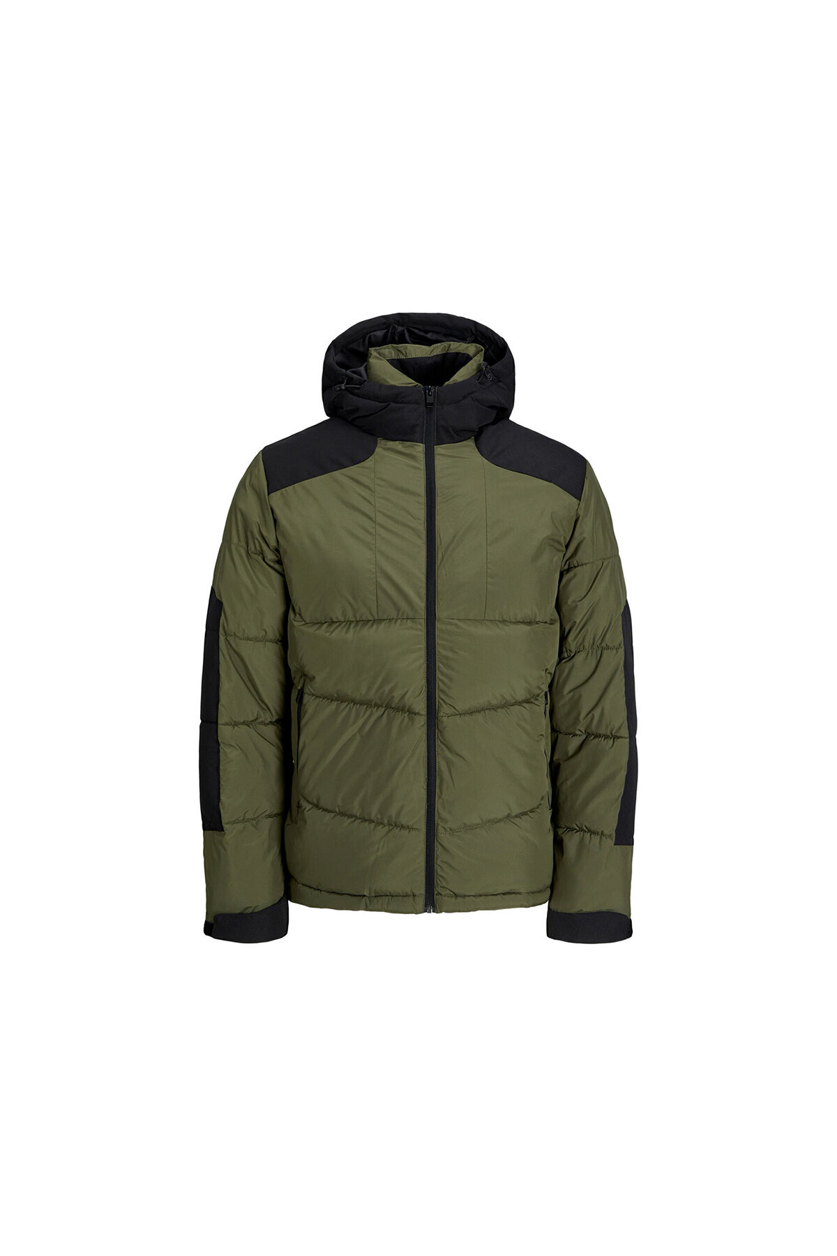 جک اند جونز کت مردانه مردانه Jack Jones Jcootis (مقاوم در برابر آب) 12239001-OLIVE-NIGHT خاکی