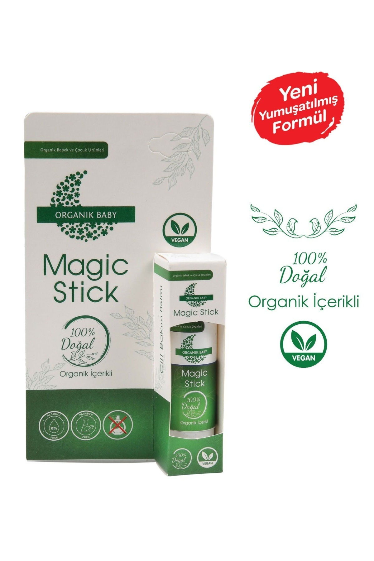 Organik Baby Anlık Yatıştırıcı Magic Stick Doğal Stick Cilt Bakım Balmı