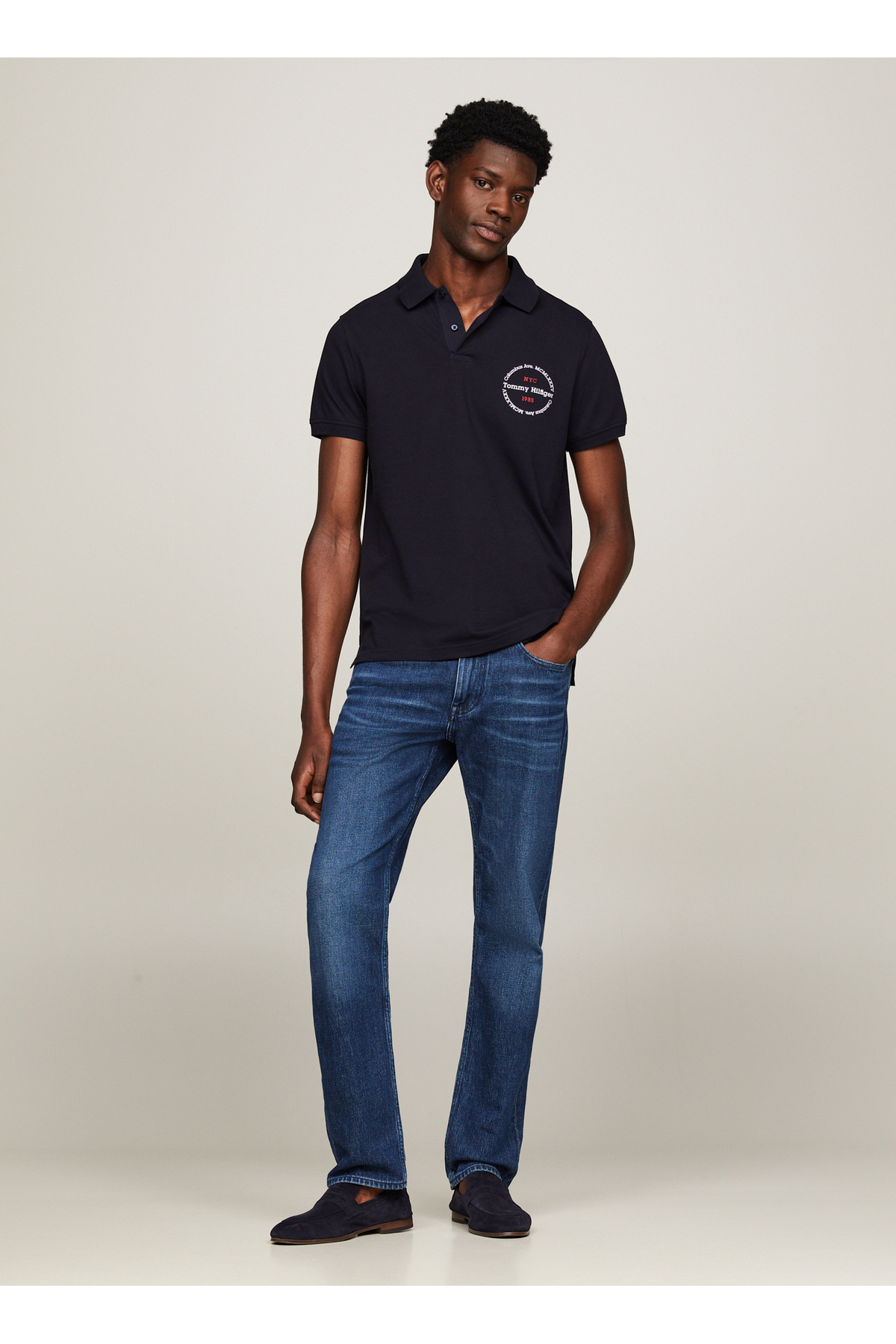 تامی هیلفیگر تی‌شرت مردانه پولو مدل MW0MW34740DW5