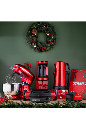 Schafer Kahvecim Otomatik Türk Kahve Makinesi Kırmızı