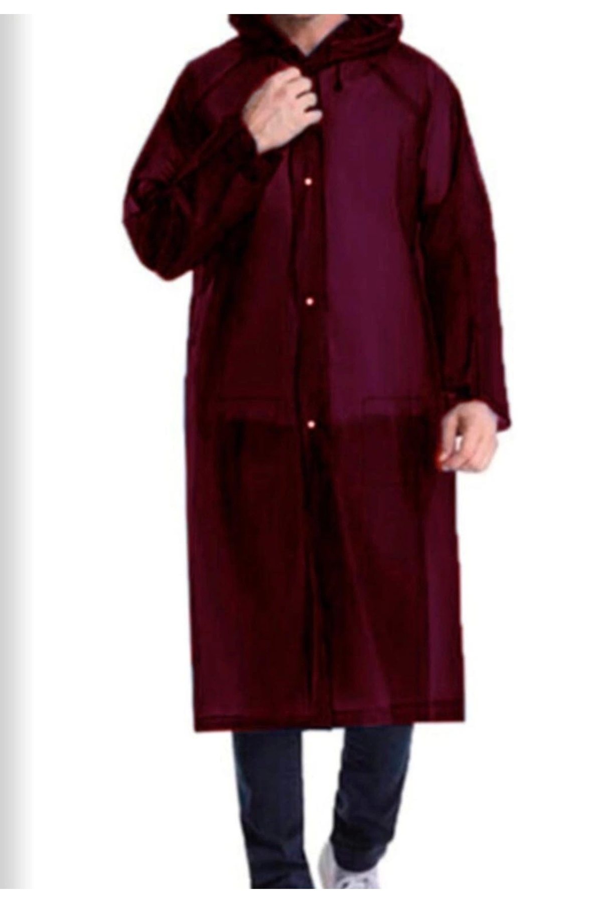Genel Markalar Yağmurluk Unisex MRC 881 - Bordo — زرشکی yağmurluk