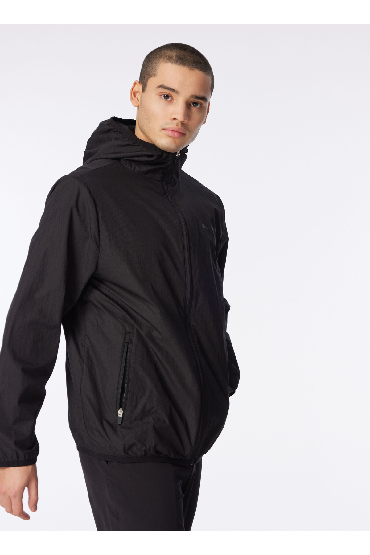 دیسکاوری اکسپدیشن کاپشن مردانه کلاه دار مشکی ضد آب D4SM-TRC3222