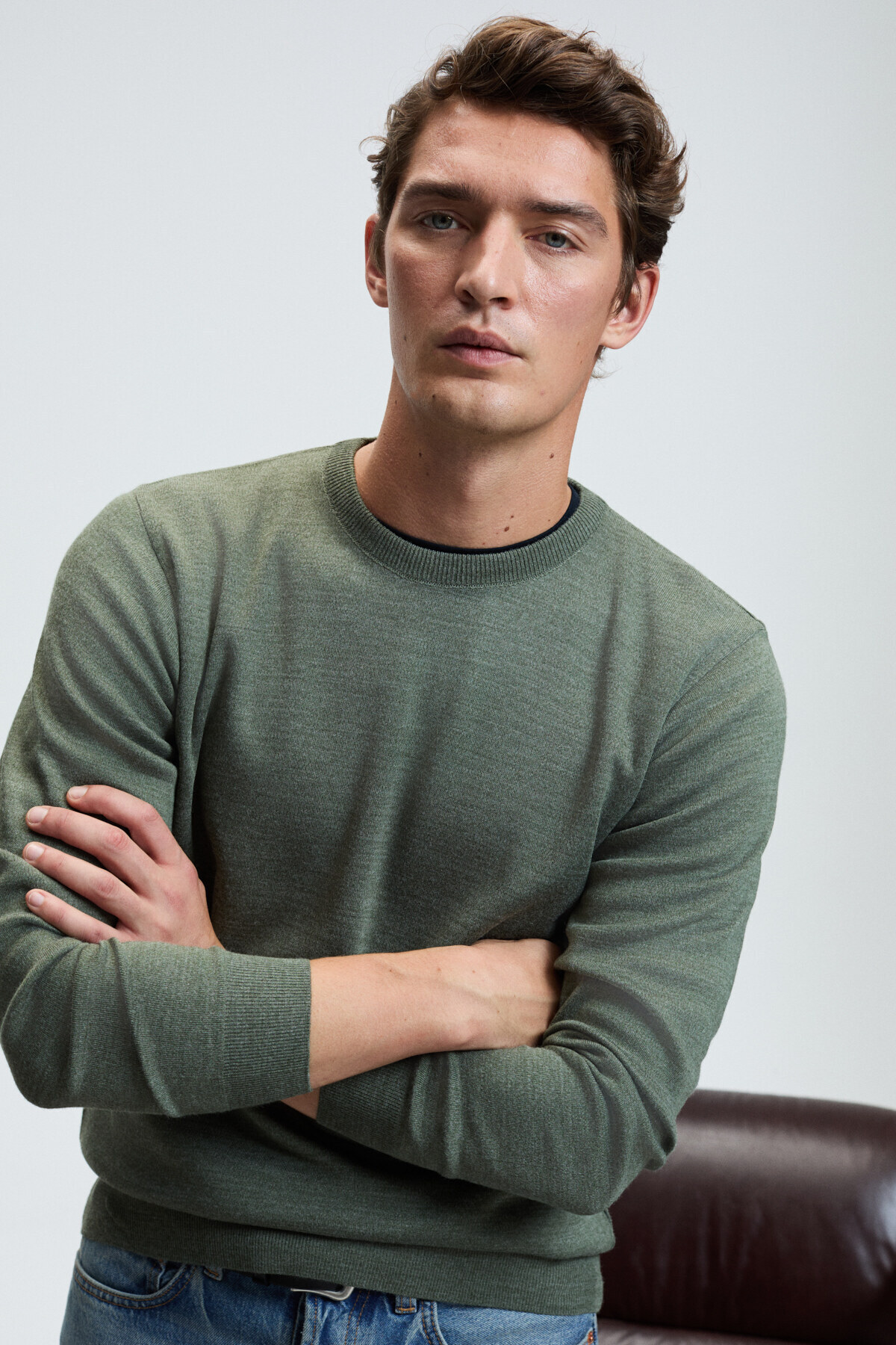 بافت مردانه راسته آستین استاندارد | GRIMELANGE VAREX01012025 - تصویر 5